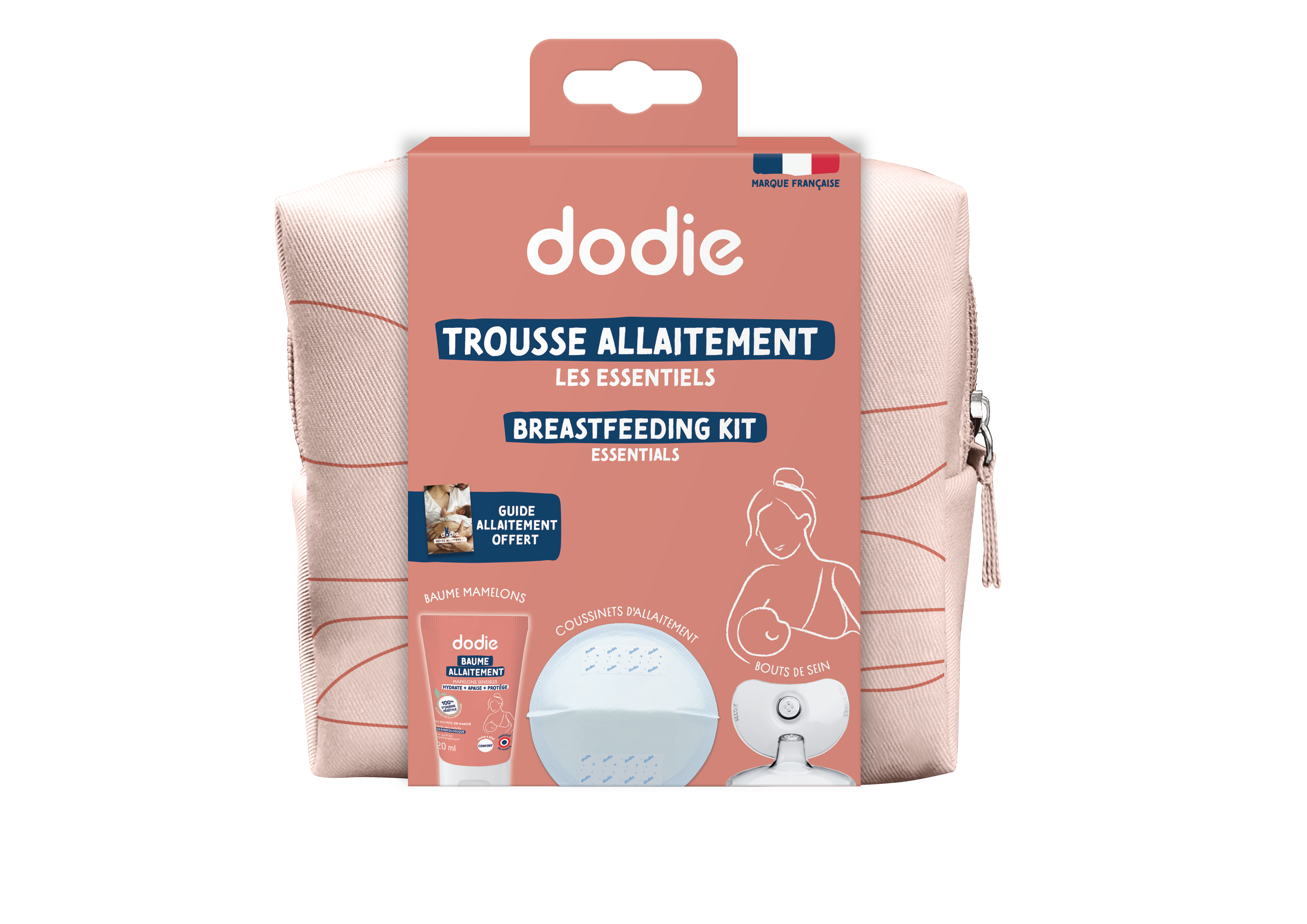 Trousse d'allaitement maternité DODIE Terracotta - vue 2