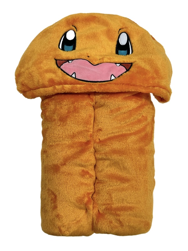 Plaid à capuche 3D POKEMON Salamèche 120 x 150 cm Ultra doux Coloré - vue 2