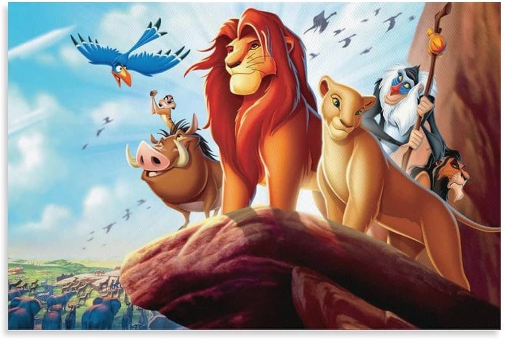 COUSSIN CUBE LE ROI LION