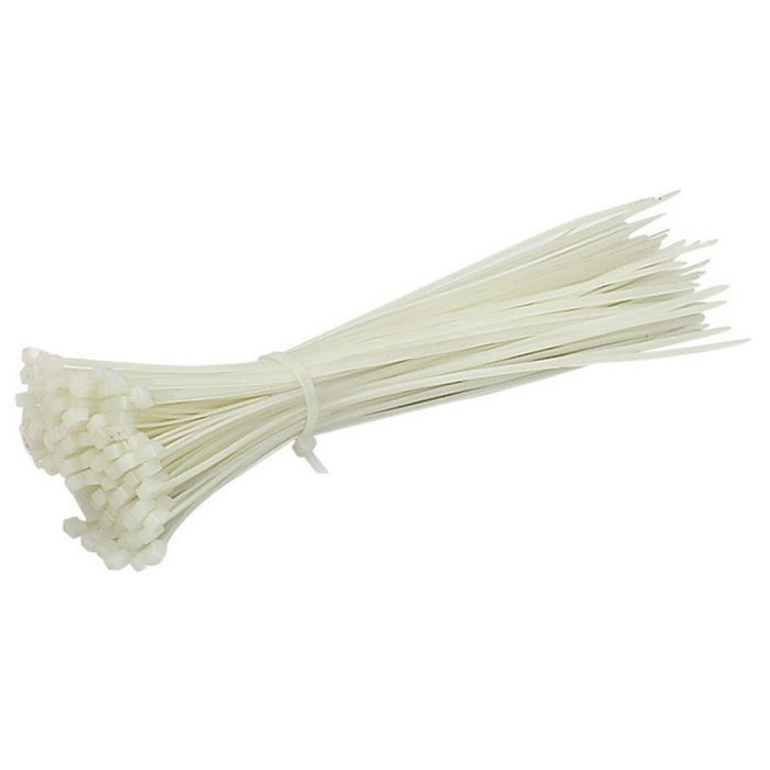 Lot De 100 Colliers De Serrage Rilsan Noir 290x4.8mm - Attaches Câbles Plastique Neuves