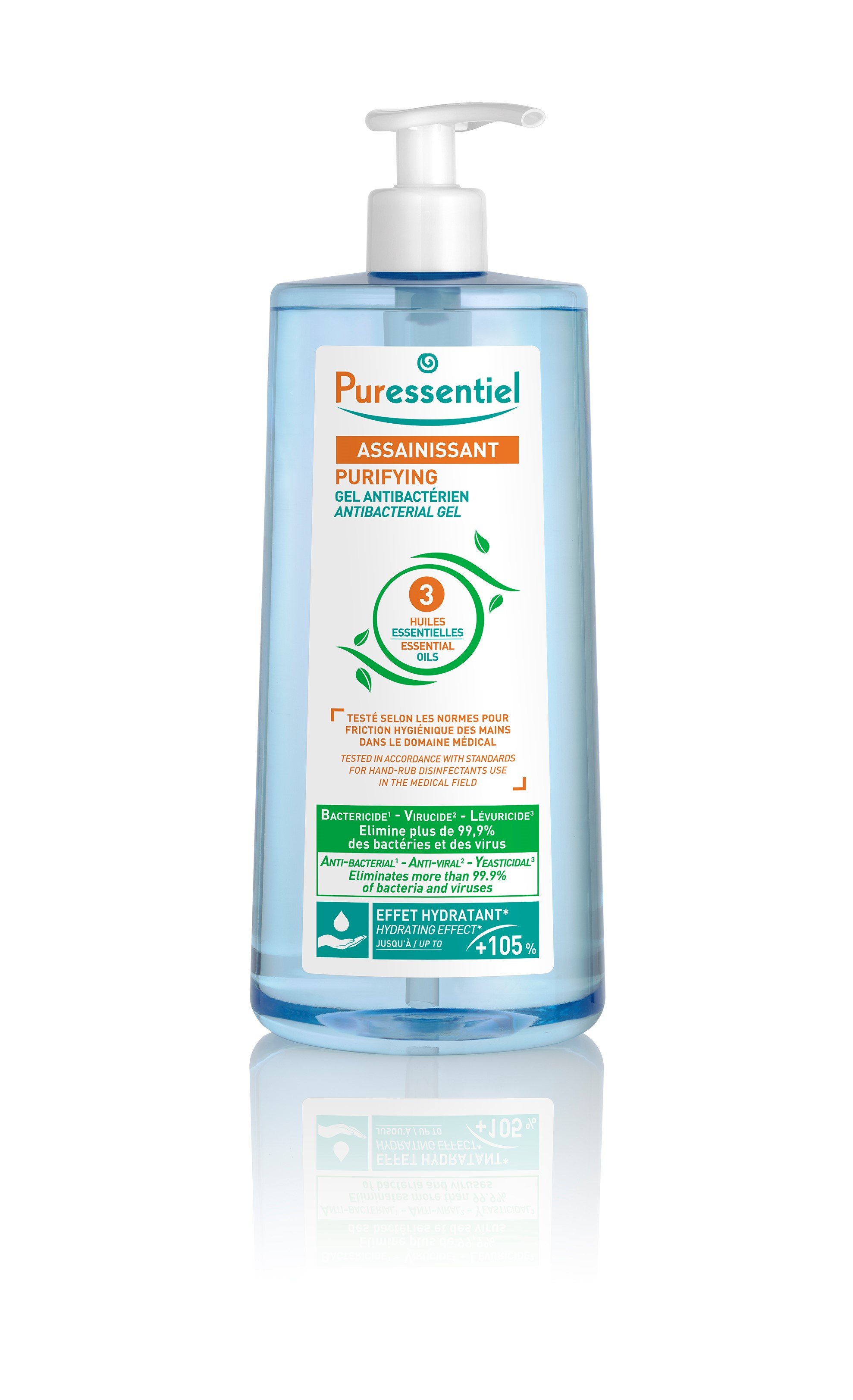 Gel antibactérien assainissant aux 3 huiles essentielles - 975ml