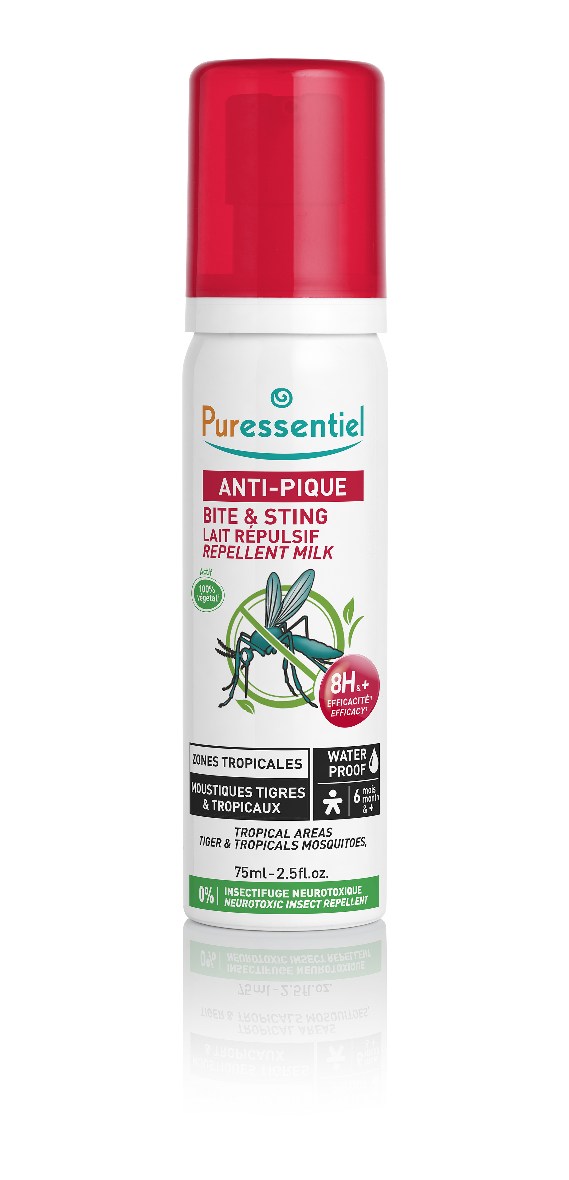 Lait Répulsif Zone Tropicale Waterproof Puressentiel Le Spray De 75ml