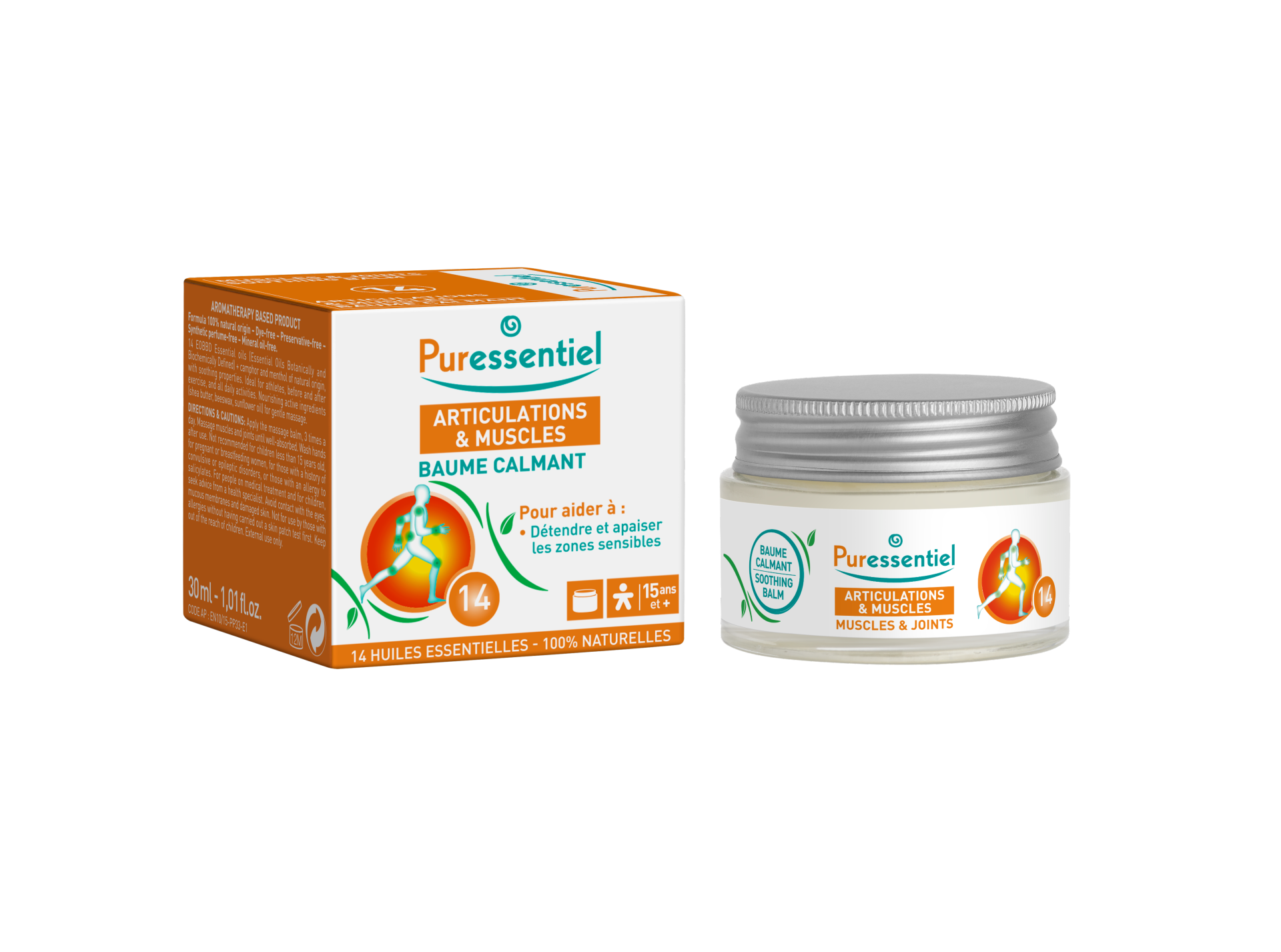 Baume Corps Calmant Articulations & Muscles Puressentiel Le Pot De 30ml - vue 2