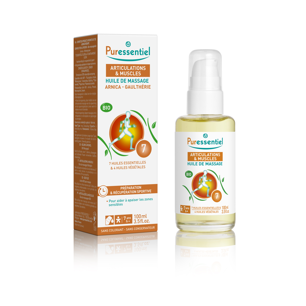 Huile de massage Effort Musculaire - Arnica - Gaulthérie - 100ml