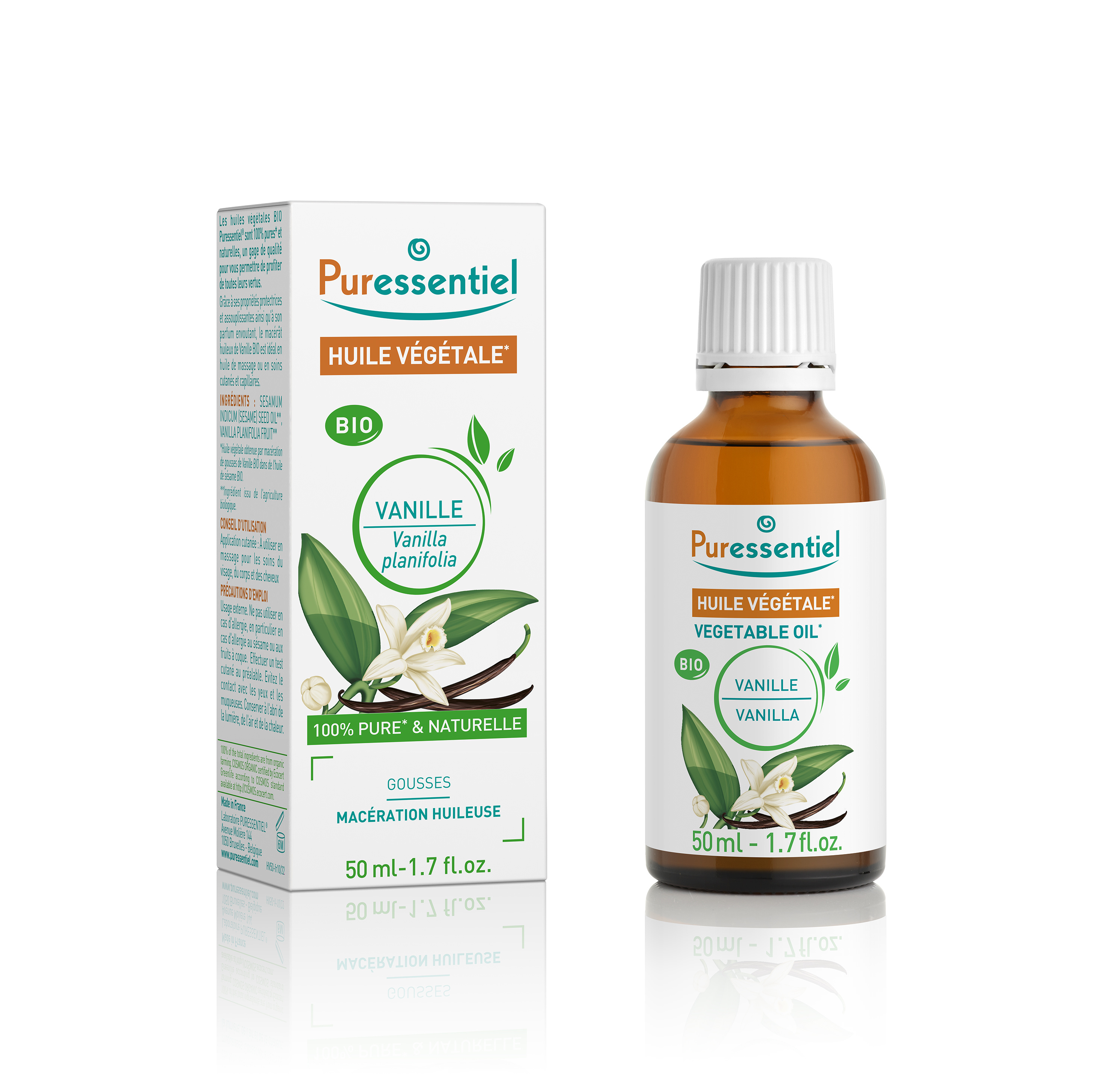 Puressentiel Huile Végétale Vanille 50ml - vue 1