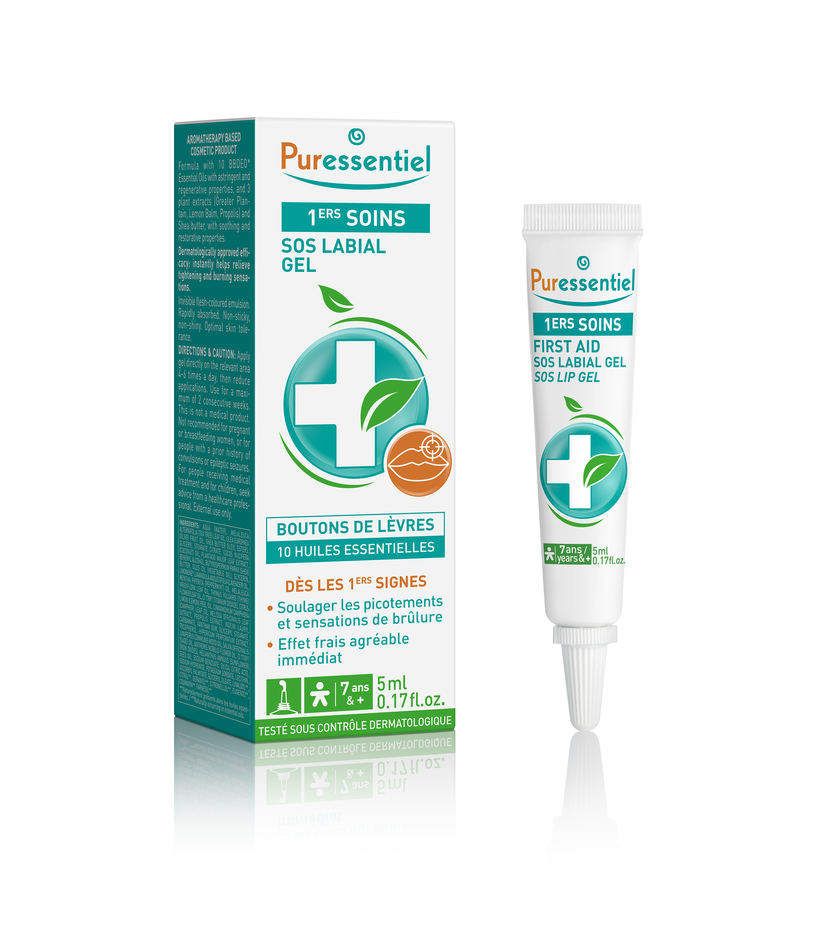 Puressentiel .O. . Labial Gel Réparateur aux 10 Huiles Essentielles 5ml