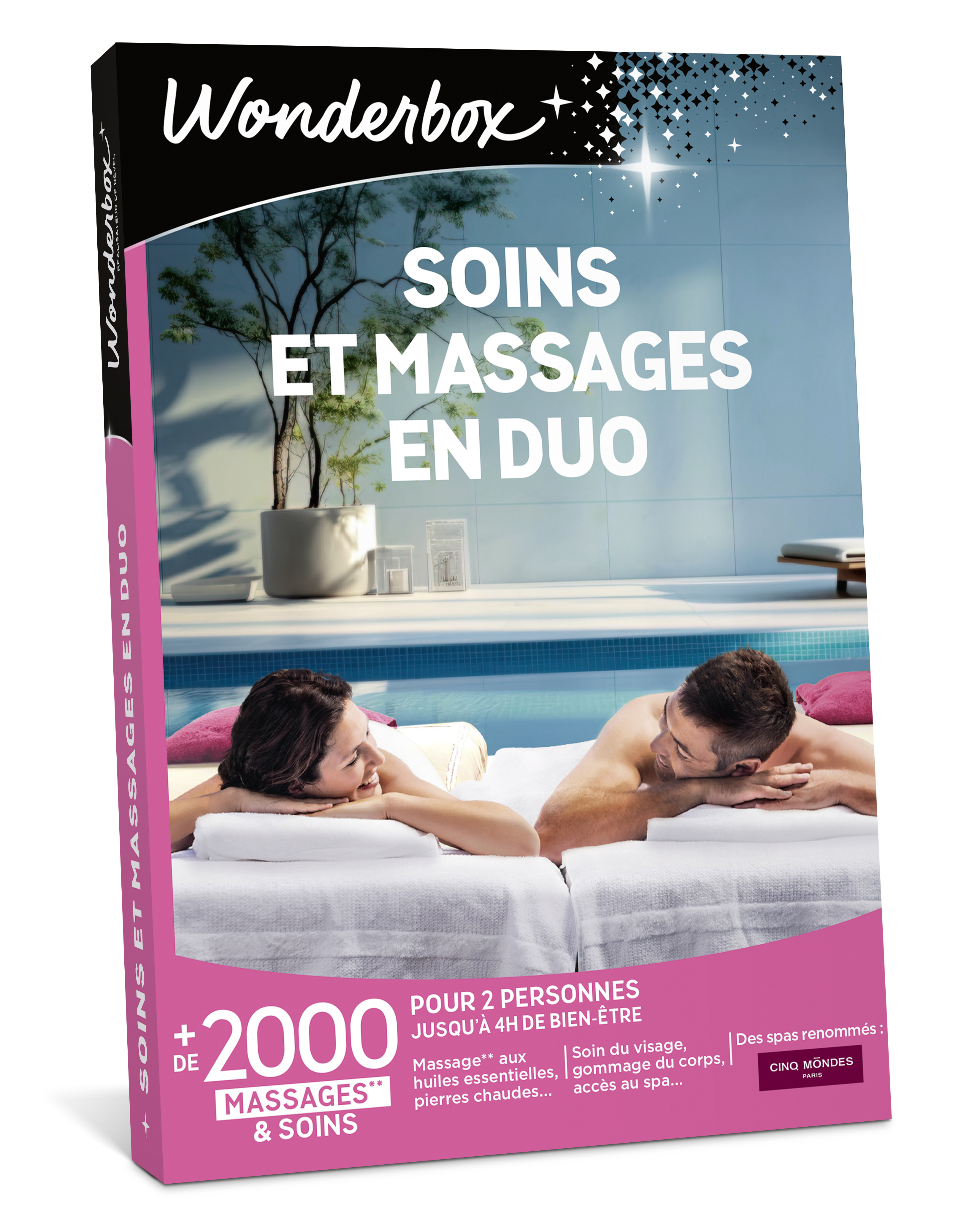 Coffret cadeau Wonderbox -Soins et massages en duo