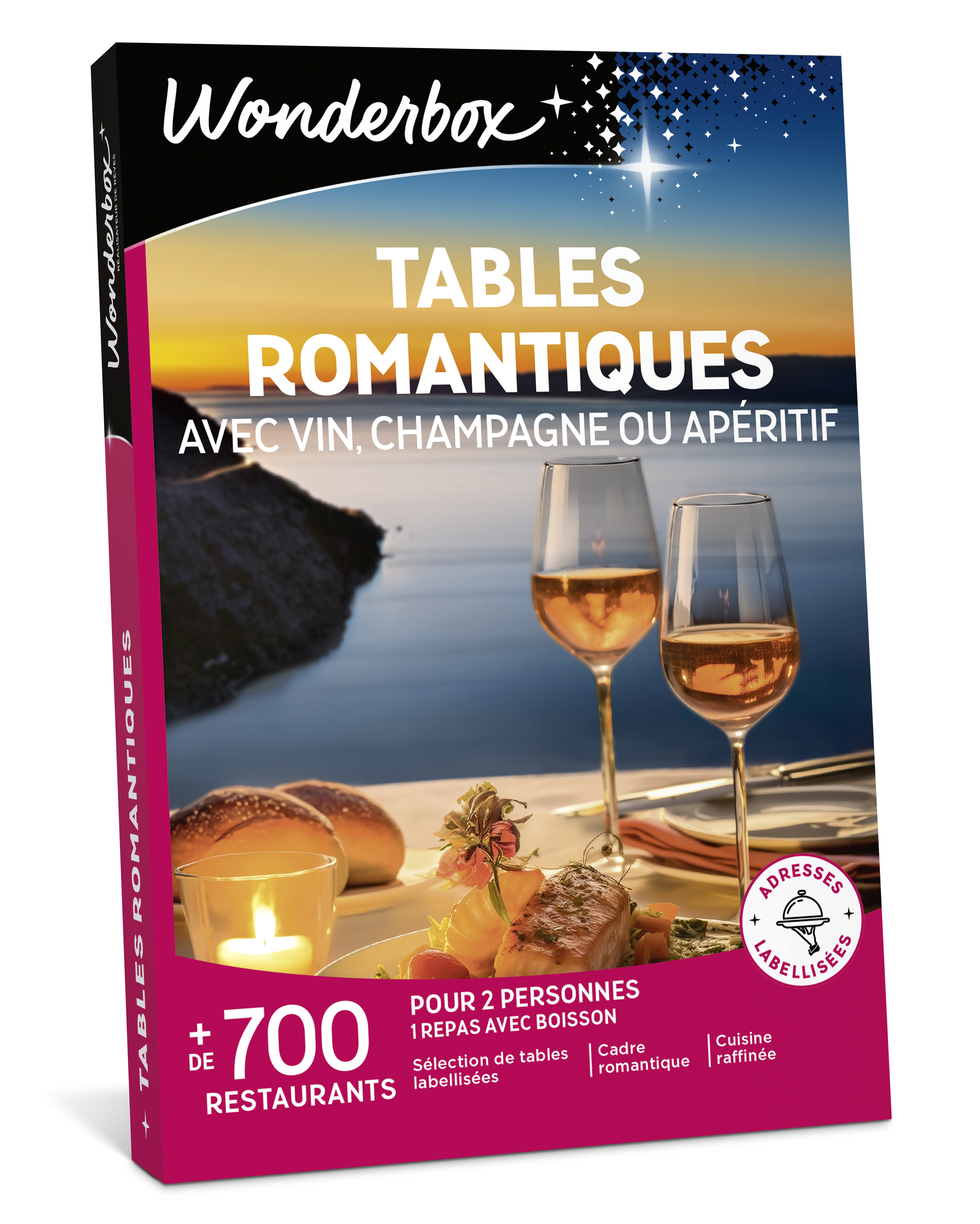 Coffret cadeau Wonderbox Tables romantiques Edition 2025 - vue 2