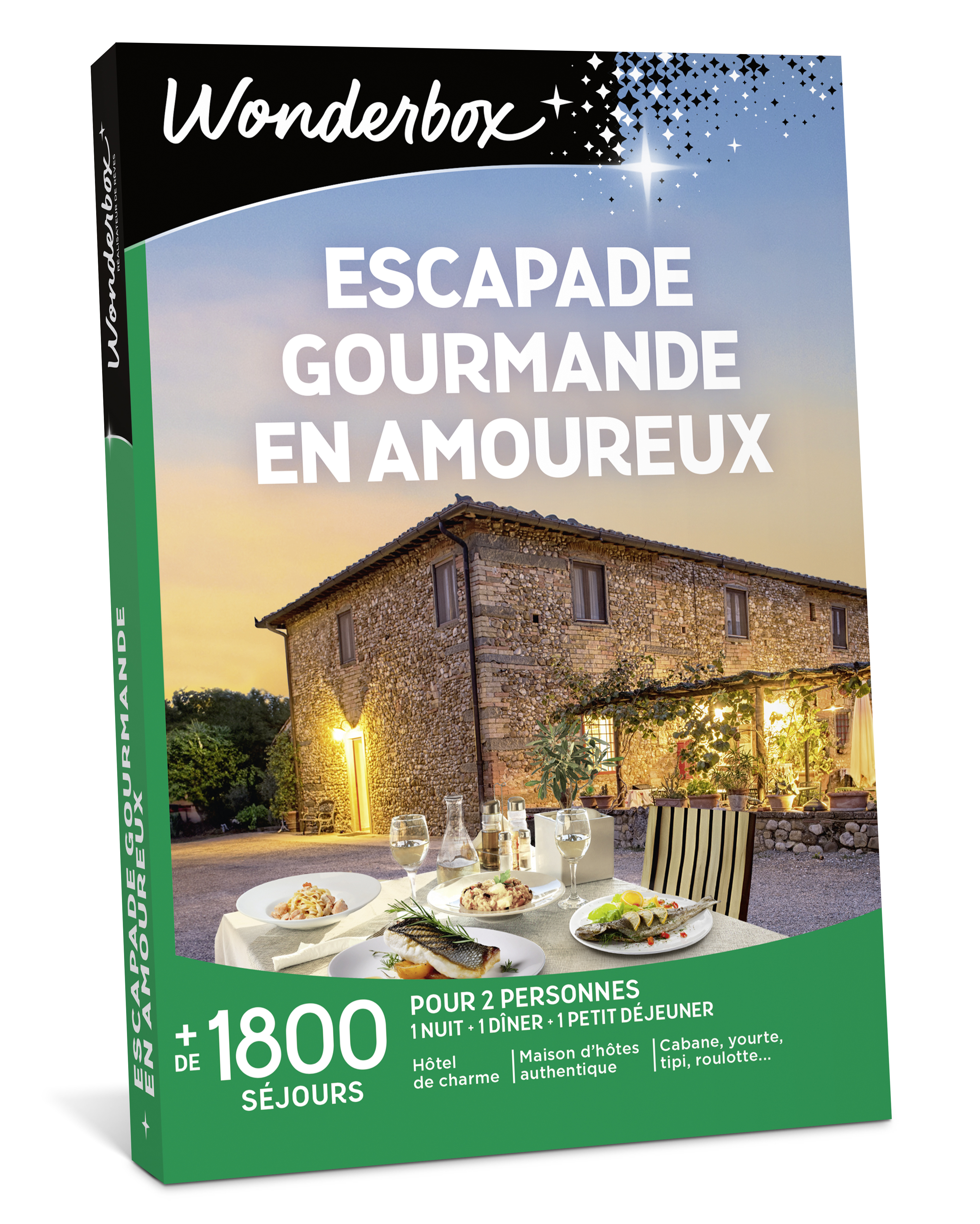 Coffret cadeau Wonderbox Escapade gourmande en amoureux Edition 2025 - vue 2