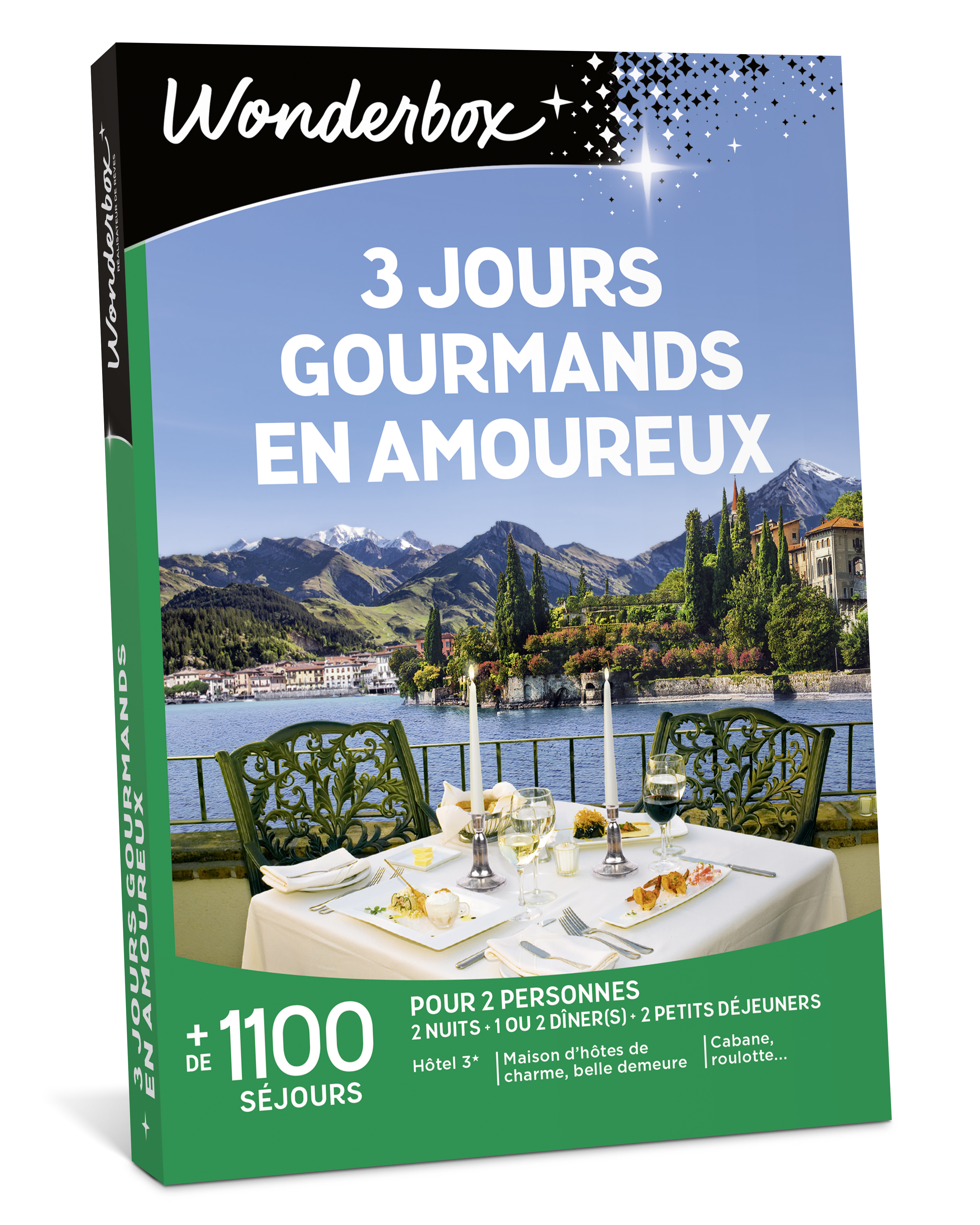 Coffret cadeau Wonderbox 3 jours gourmands en amoureux Edition 2025 - vue 2
