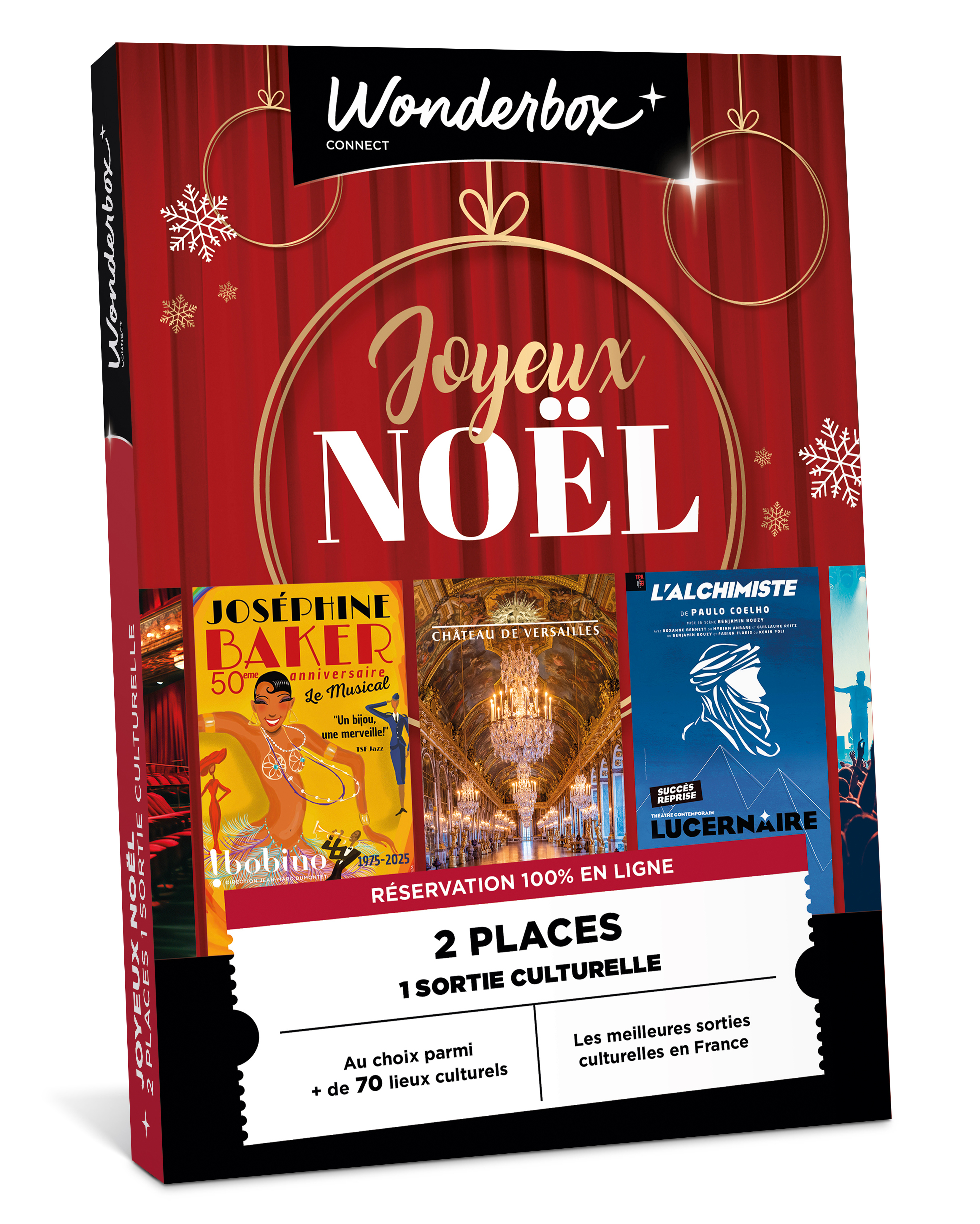 Coffret cadeau Wonderbox Joyeux Noël culturel pour 2 personnes - vue 2
