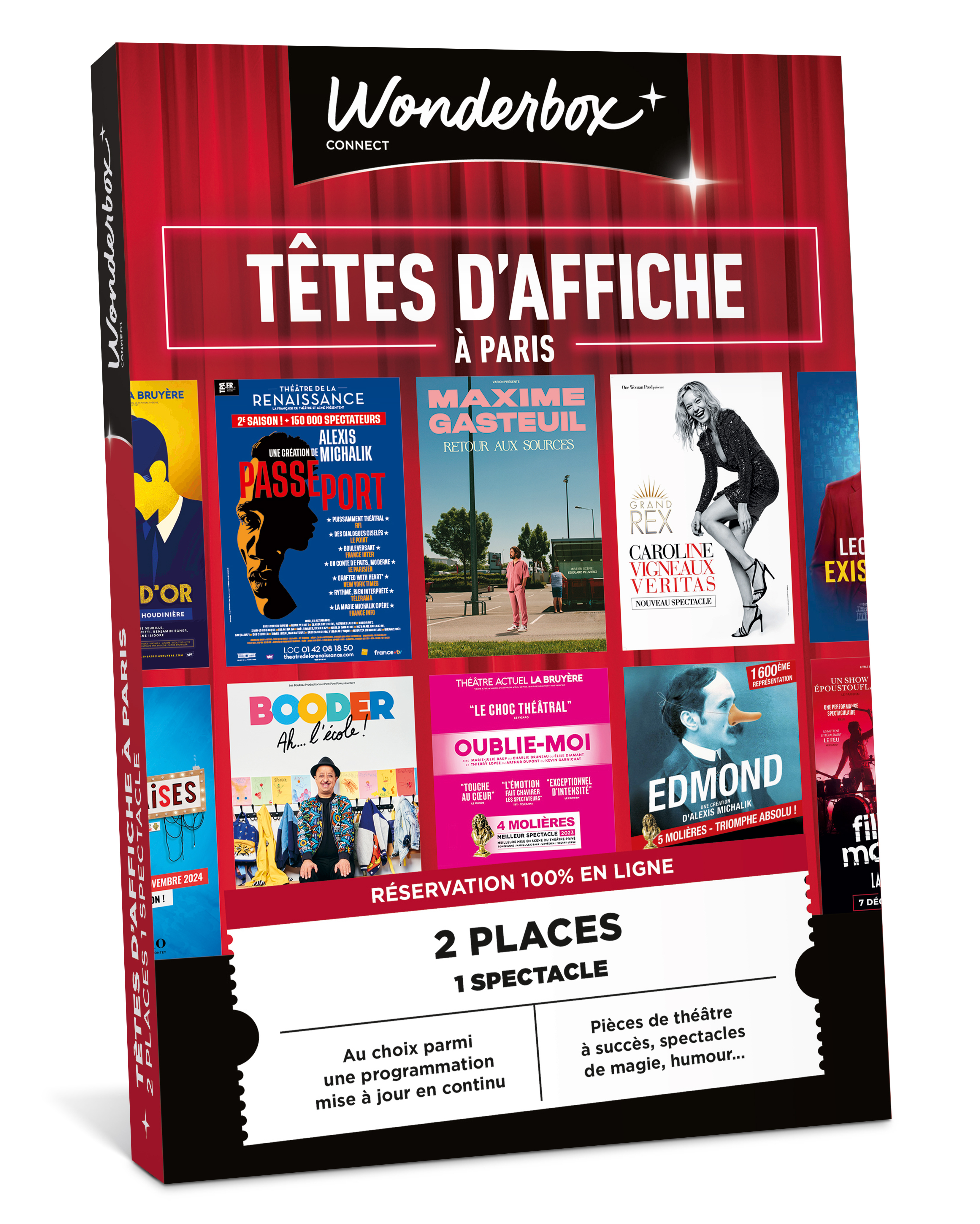 Coffret cadeau Wonderbox Têtes d'affiche à Paris - vue 2