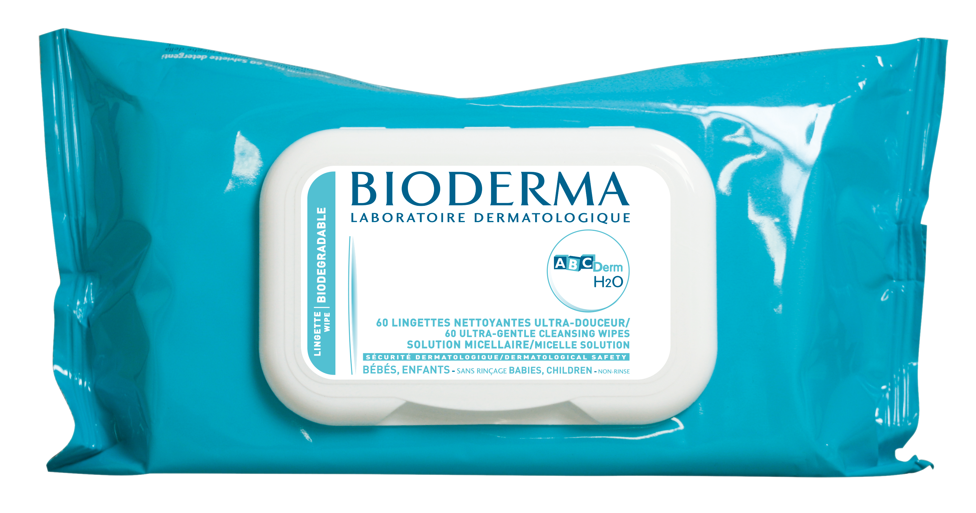 ABCDerm Lingettes biodégradables par 60