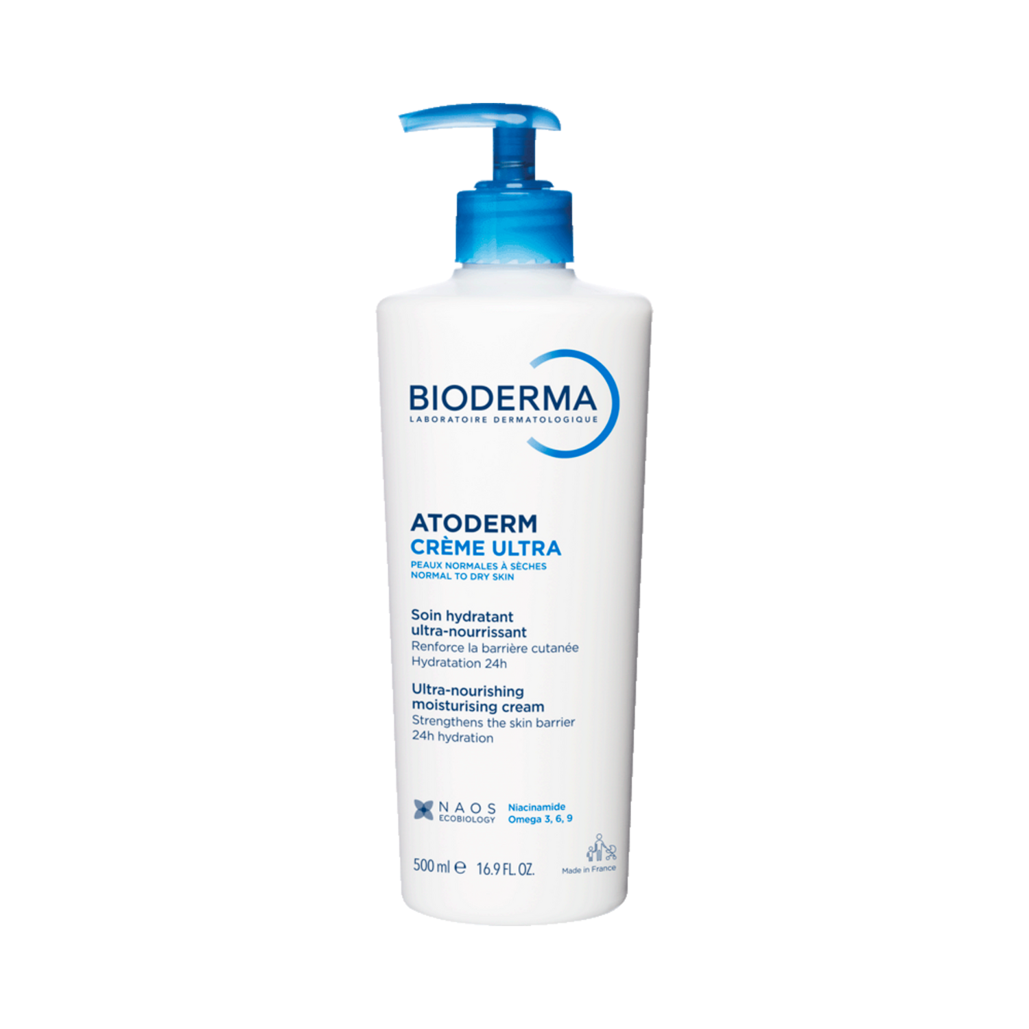 Crème Corps Hydratante Ultra nourrissante Atoderm Bioderma La Pompe De 500ml - vue 6