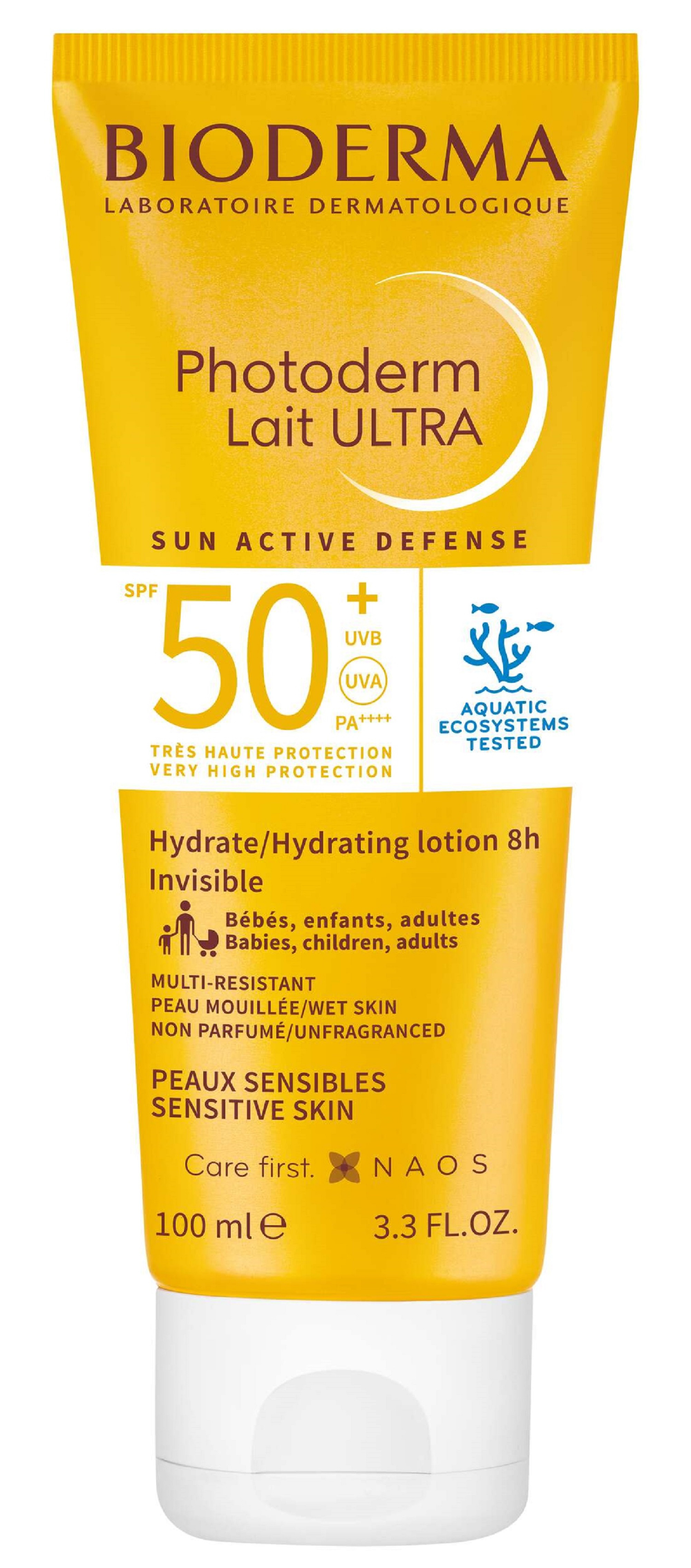 Protection Solaire Corps Lait Ultra Spf50+ Bioderma Le Flacon De 100ml
