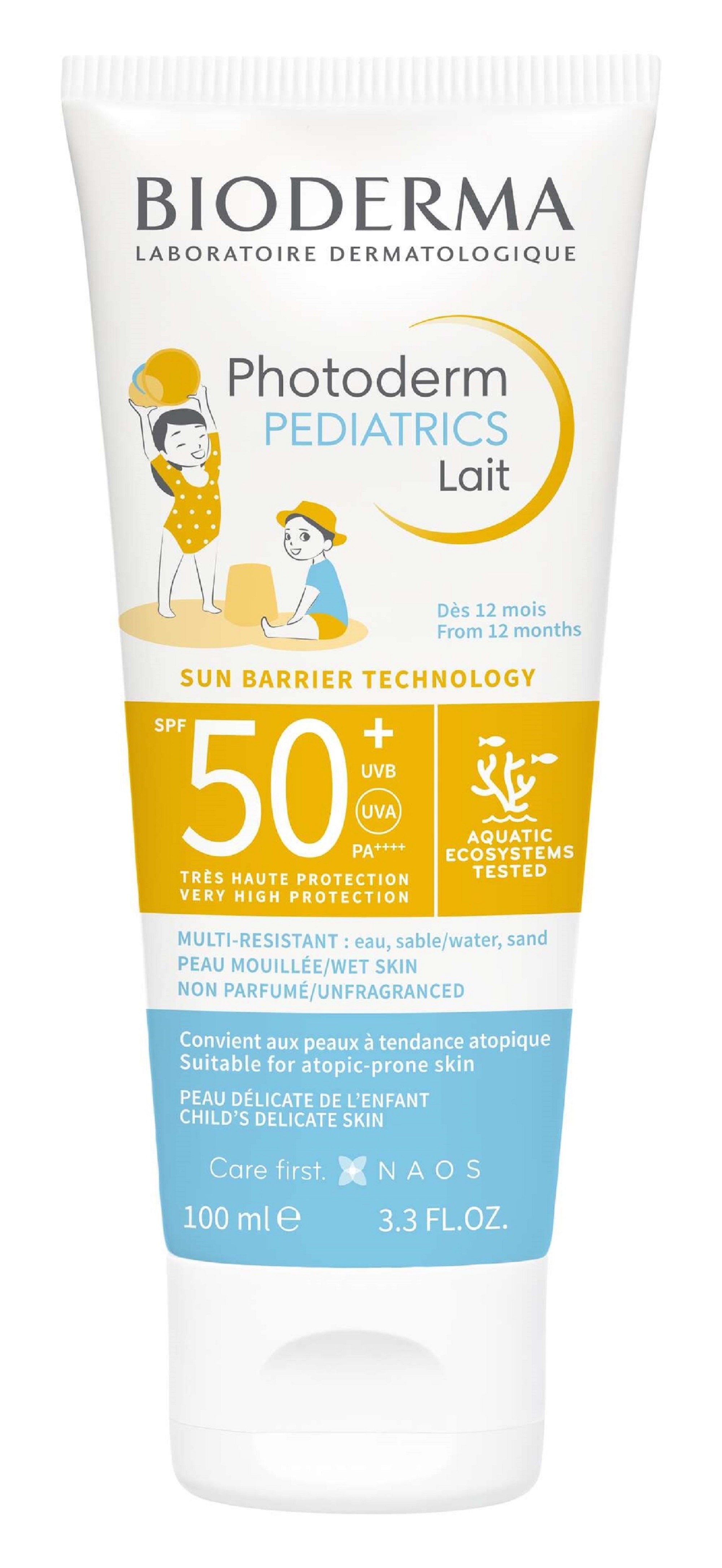 Protection Solaire Spf50+ Pédiatrics Bioderma Le Flacon De 100ml