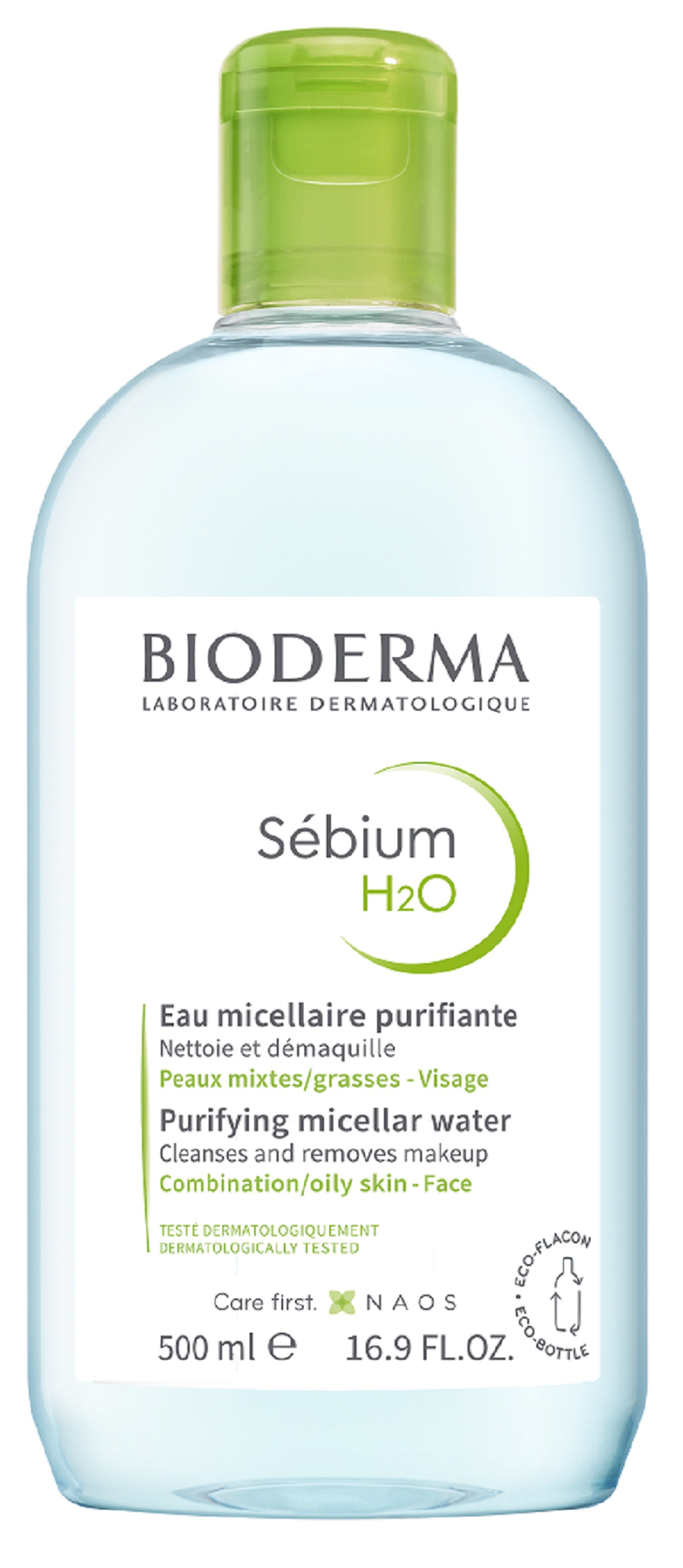 Eau Micellaire Sébium H2o Peau Mixtes Grasse Bioderma Le Flacon De 500ml - vue 3