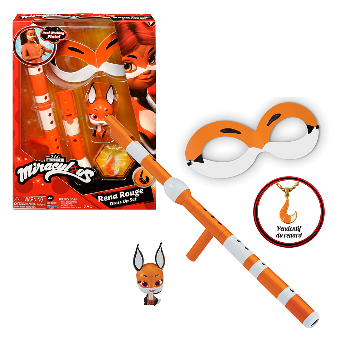 Bandai Miraculous Set de Transformation Rena Déguisement et Accessoires de Super héros Licence Officielle Accessoires Renard Rena P50602 - vue 3