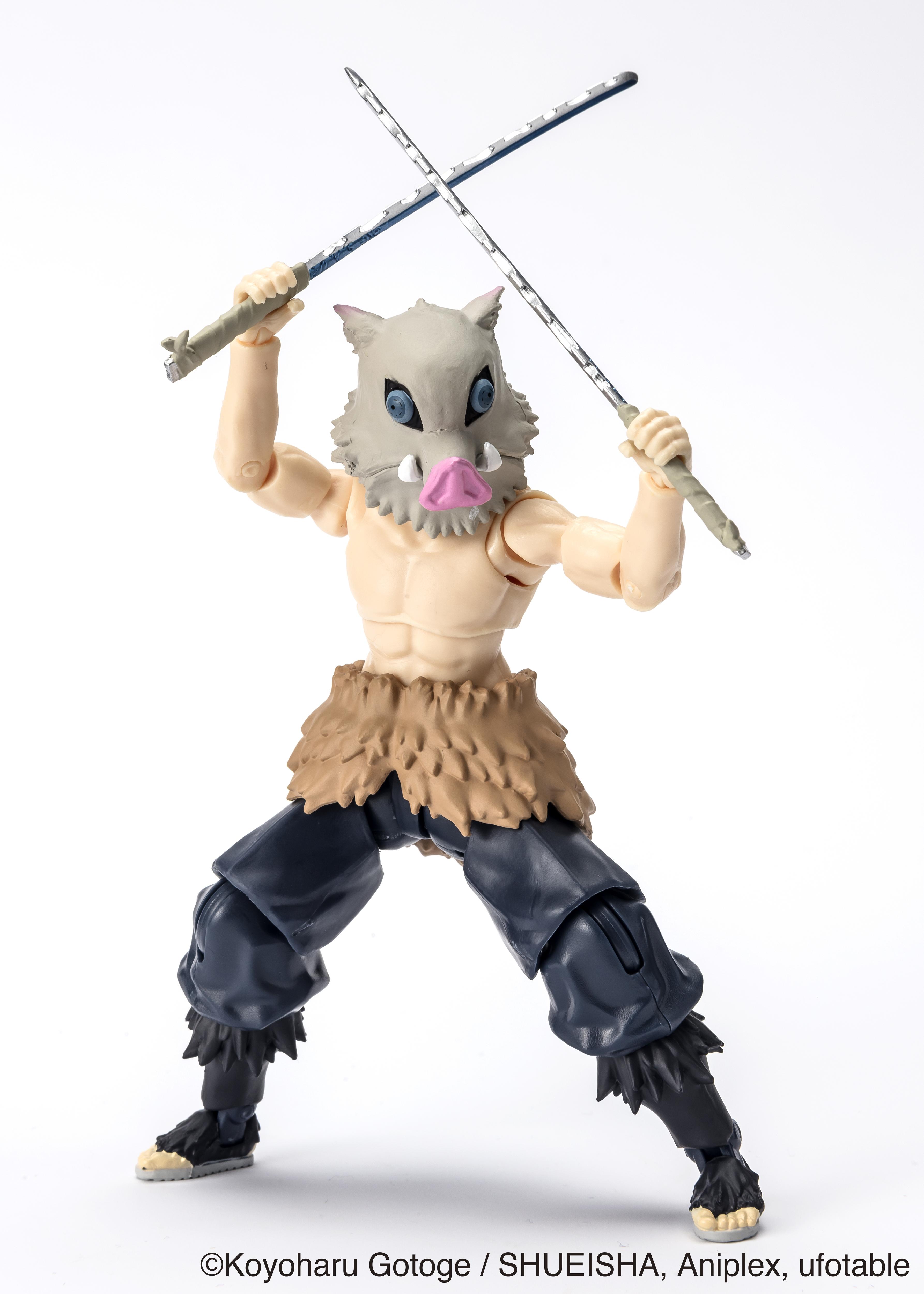Bandai Ultimate Legends HD Figurine d'action Demon Slayer 12 cm Inosuke Hashibira Licence Officielle Demon Slayer Figurine articulée Inosuke Jouet Enfant et + VE88963