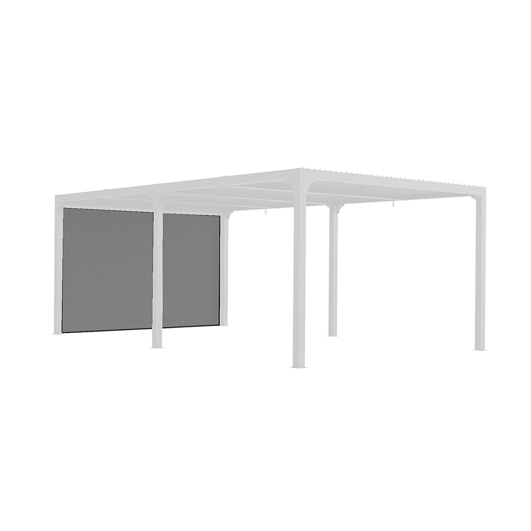 Rideau pour pergola bioclimatique PER 3630 BI et PER 3660 BI avec rail pour côté 3 60 couleur
