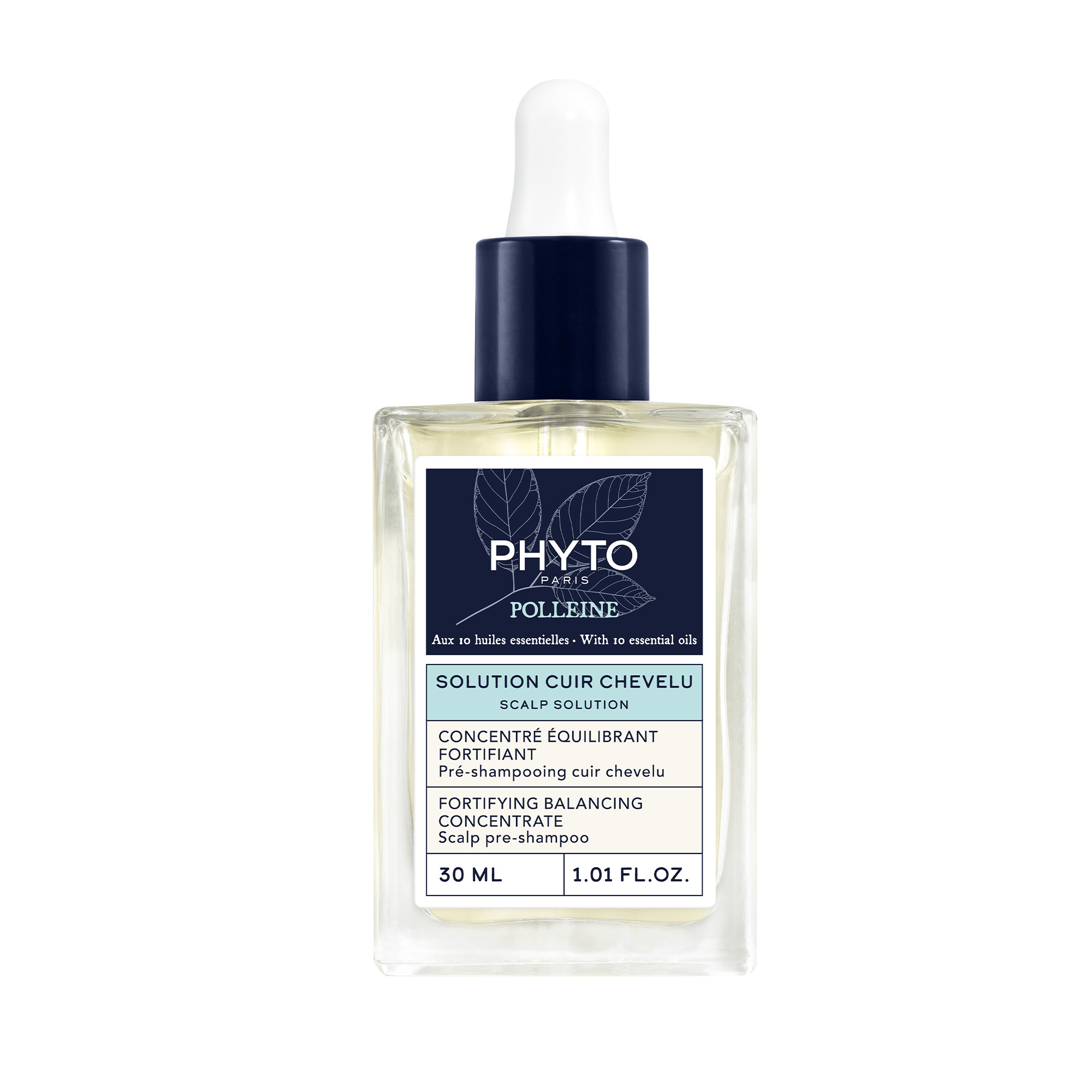 Pré Shampooing Solution Cuir Chevelu Concentré Equilibrant Fortifiant Polleine Phyto Le Flacon De 30ml - vue 2