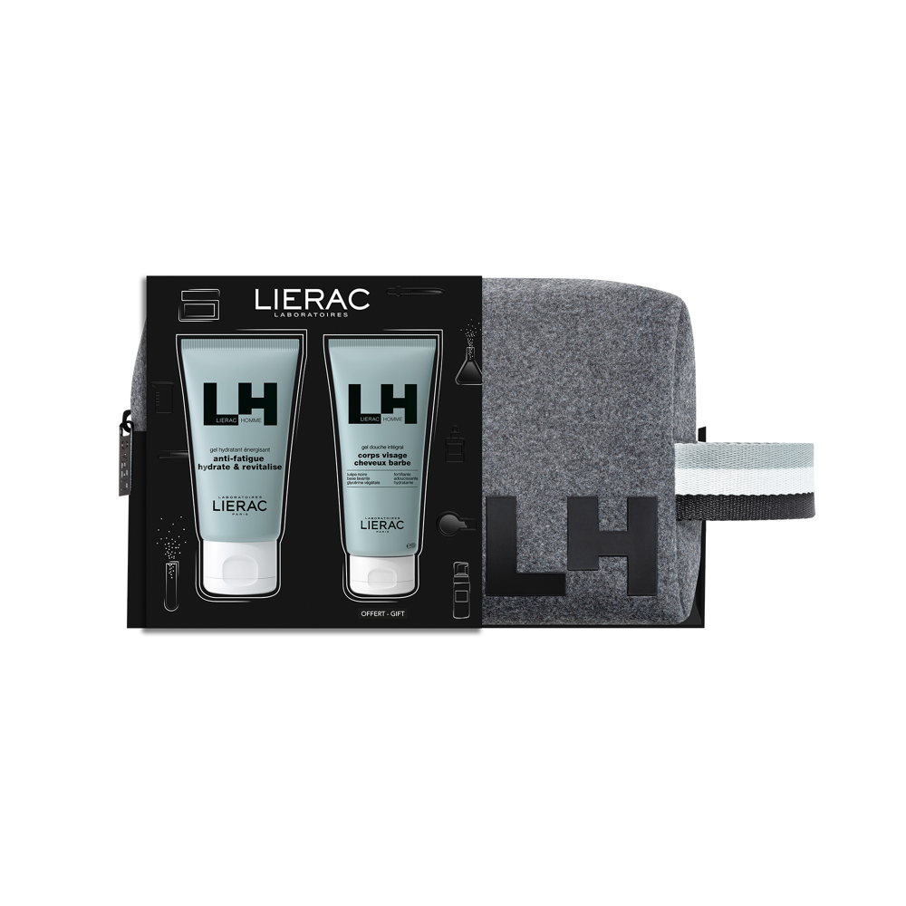 Lierac homme - Coffret Gel Hydratant Energisant 50ml + Gel Douche 50ml