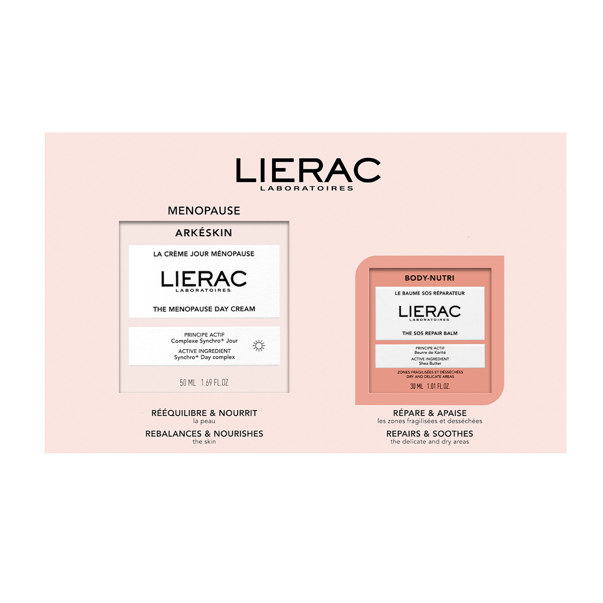 Lierac Arkeskin Coffret Ménopause Crème Jour 50ml + Baume SOS 30ml