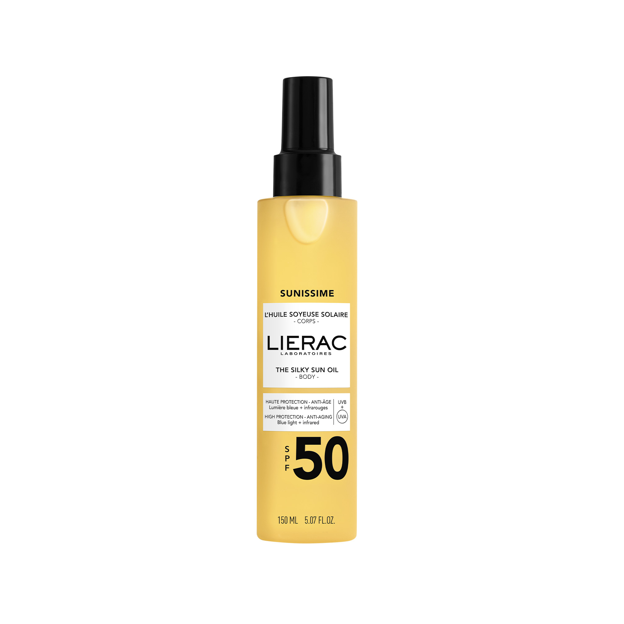 Huile Soyeuse Solaire Spf 50 Lierac Le Flacon De 150ml