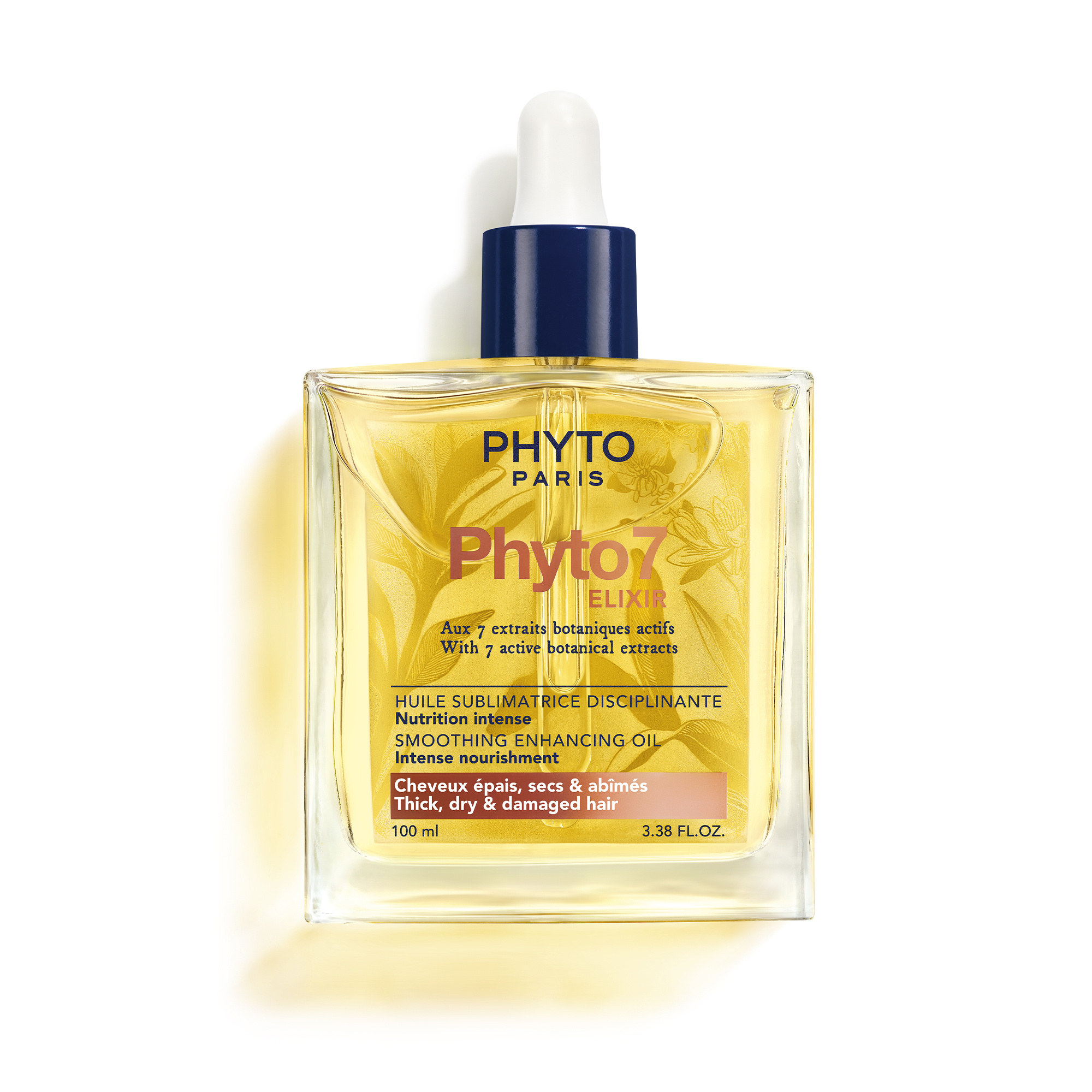 Phyto 7 Elixir Smoothing Enhancing Oil huile pour cheveux secs et fatigués 100 ml