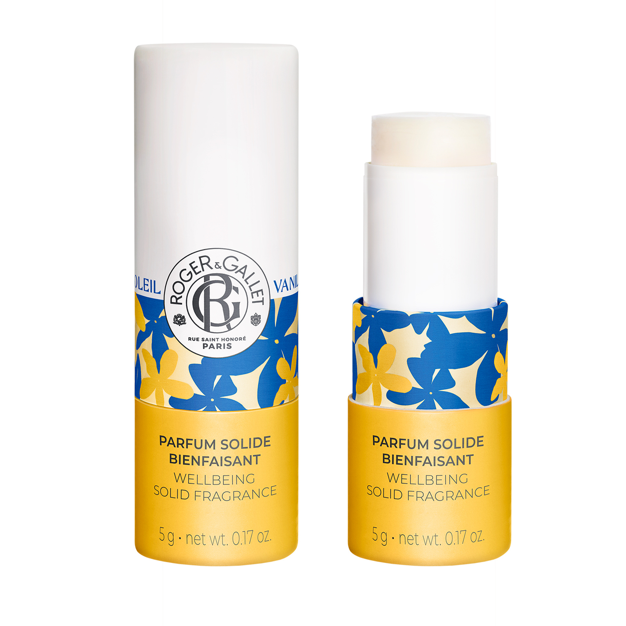 Roger & Gallet Vanille Soleil Parfum Solide Bienfaisant 5g - vue 1
