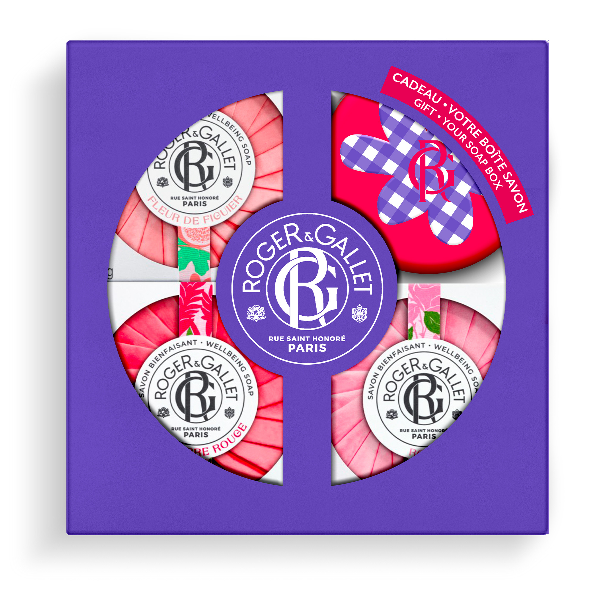 Roger & Gallet Coffret 3 Savons Bienfaisants Fleur de Figuier Gingembre