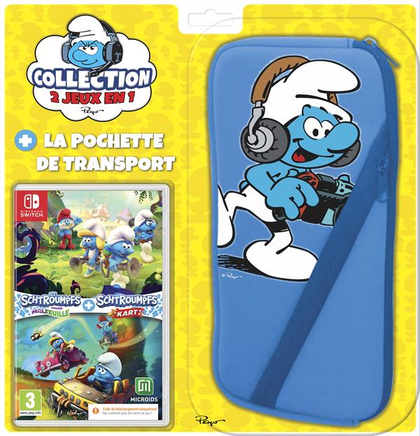 Bundle Schtroumpfs Mission Malfeuille + Schtroumpfs Kart + Housse Switch - Code in a Box (SWITCH)