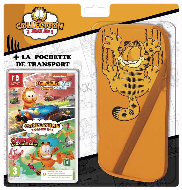 Bundle Garfield Kart + Lasagna Party + Housse Switch - Code in a Box (SWITCH)