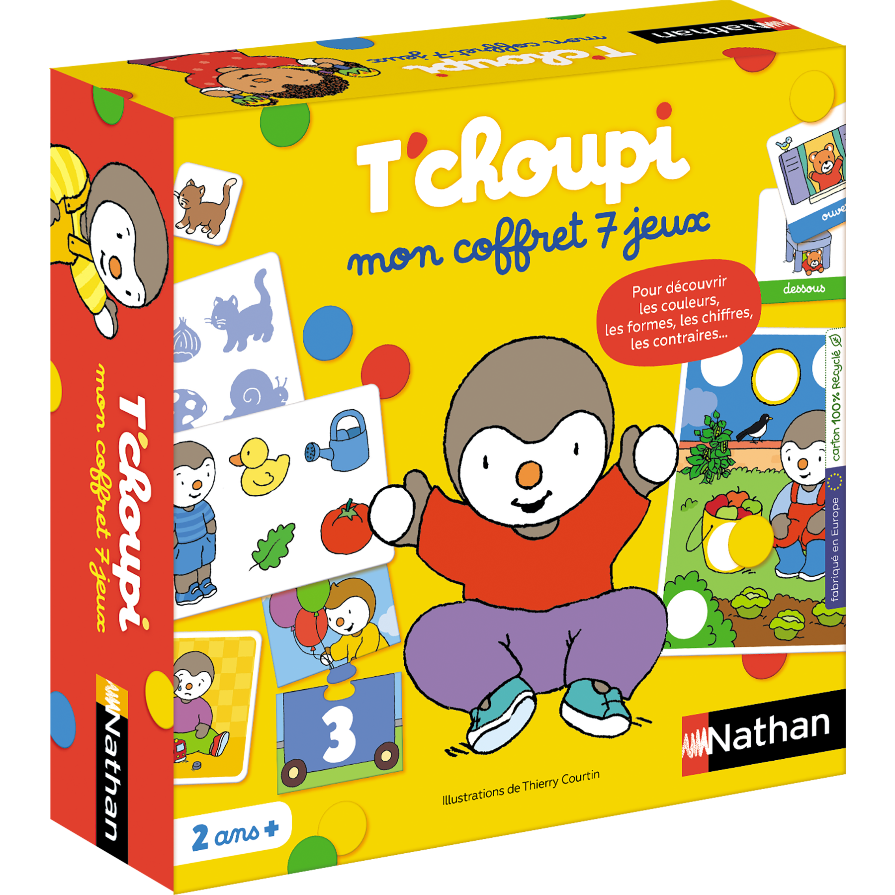 Mon coffret 7 jeux T'choupi Dujardin Nathan - vue 9