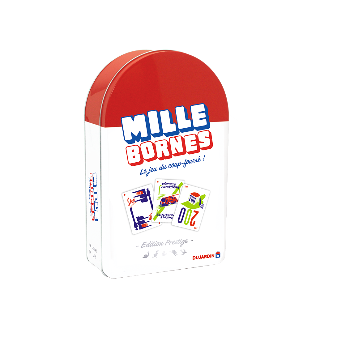 Jeu De Cartes Dujardin Mille Bornes Prestige – Boîte Métal, 2 à 8 Joueurs, Dès 6 Ans - vue 9