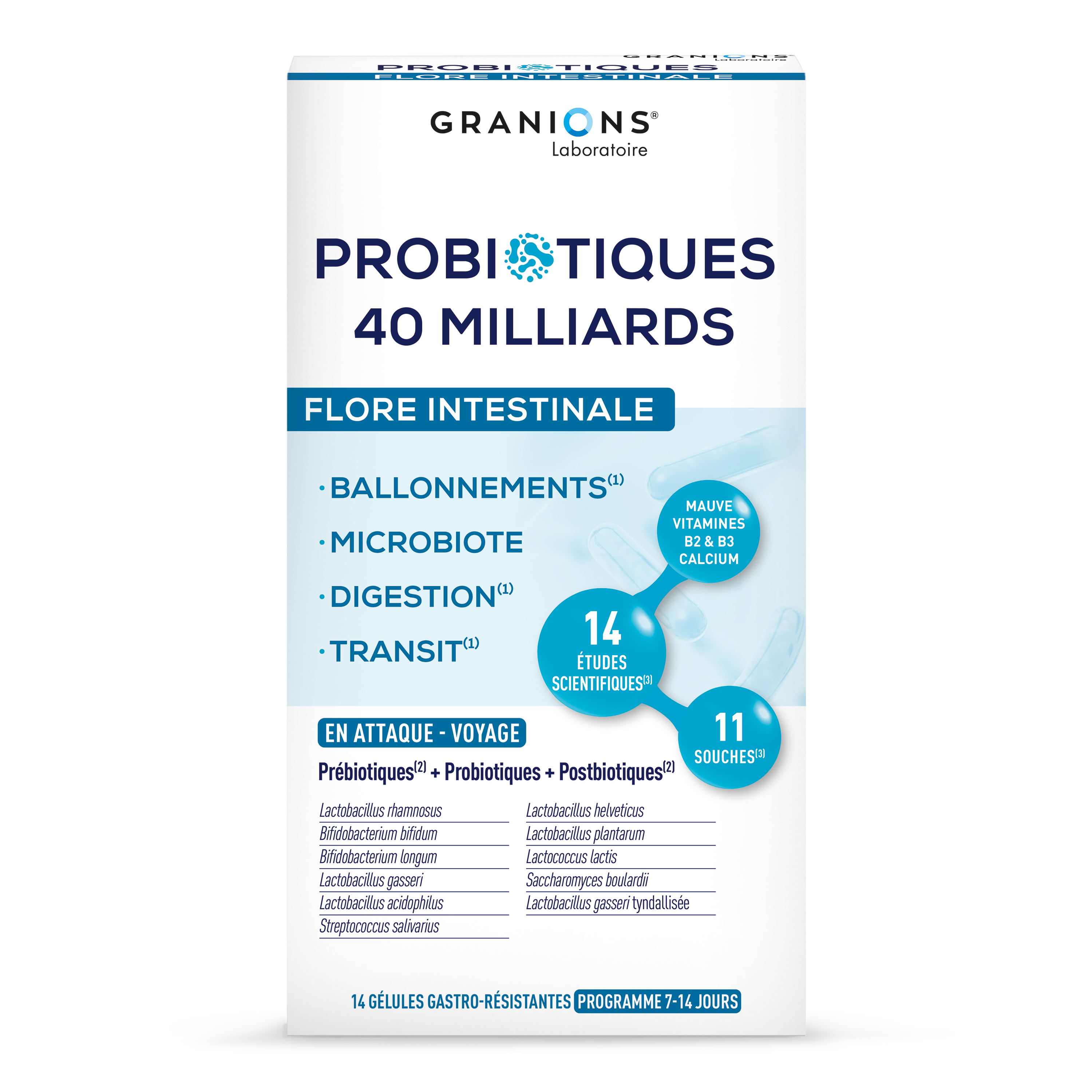 Granions Probiotiques Flore Intestinale Voyage 7 Jours