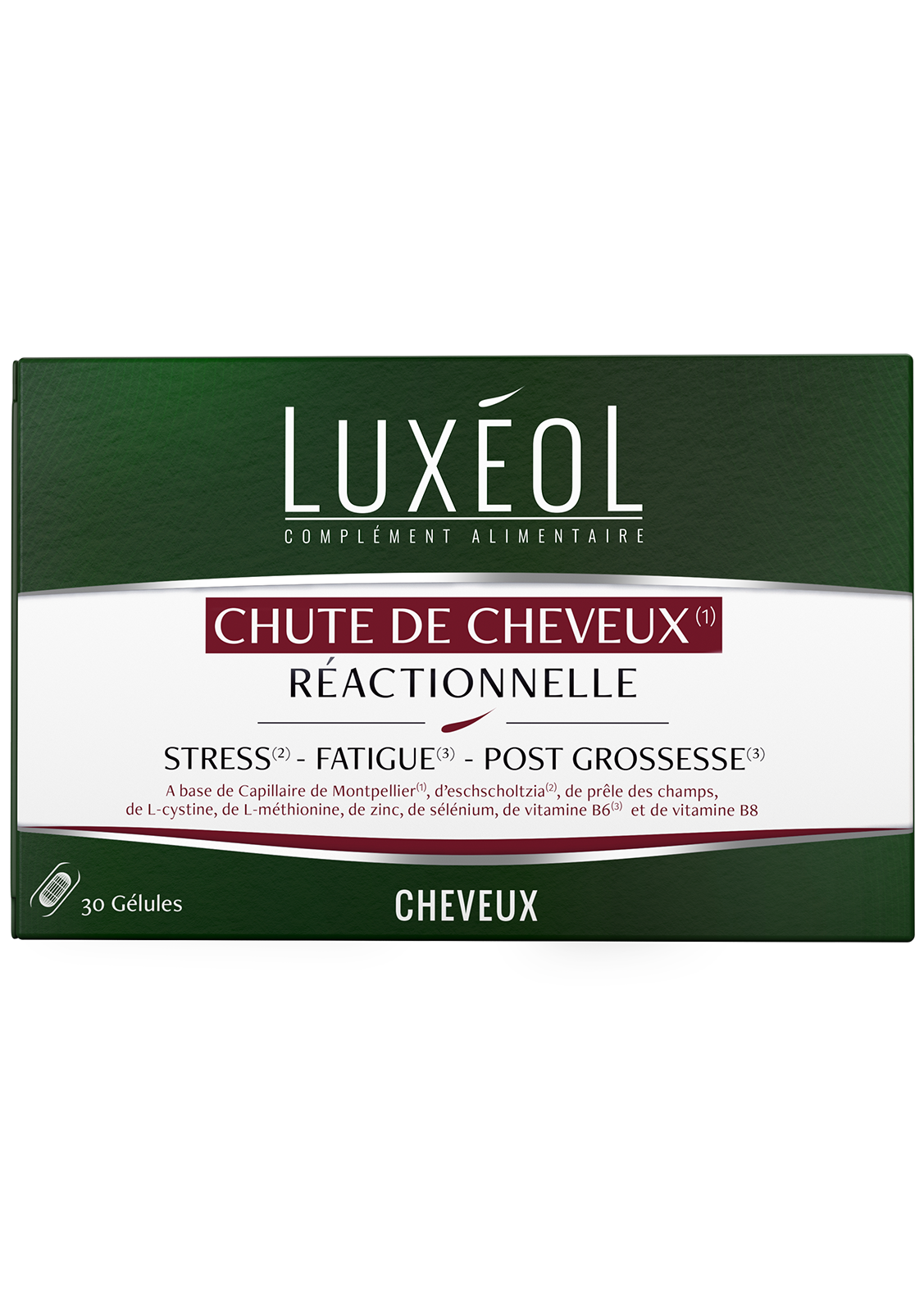 Luxéol Chute De Cheveux Réactionnelle 30 Gélules