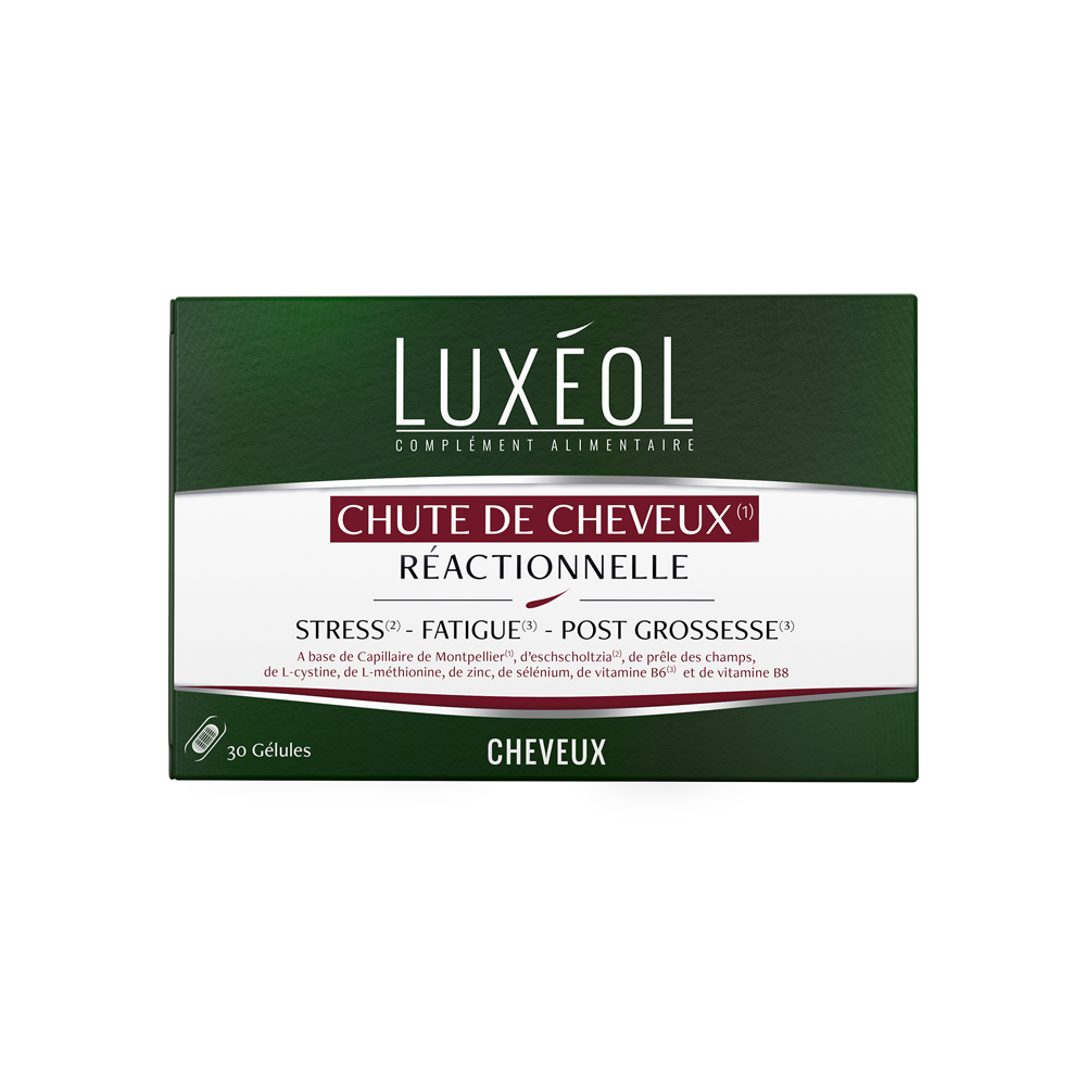 Luxéol Chute De Cheveux Réactionnelle 30 Gélules