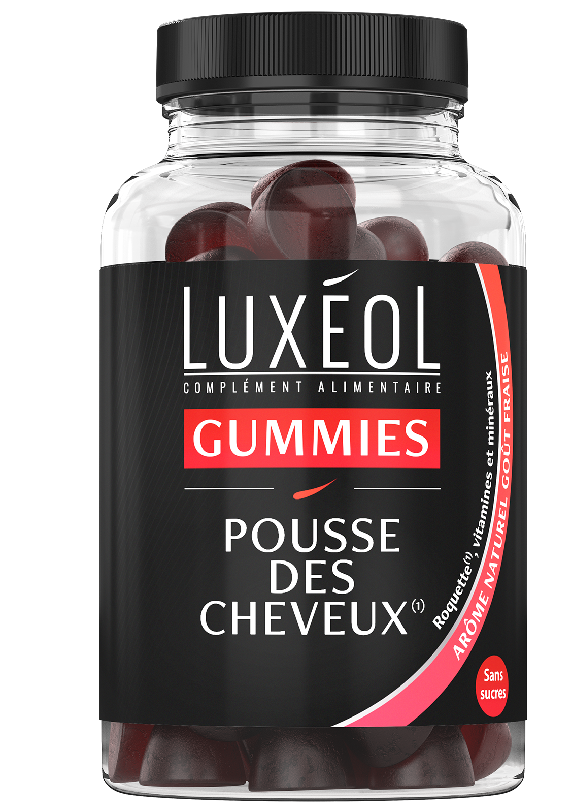 Luxéol Compléments alimentaires pousse des cheveux 60 gummies