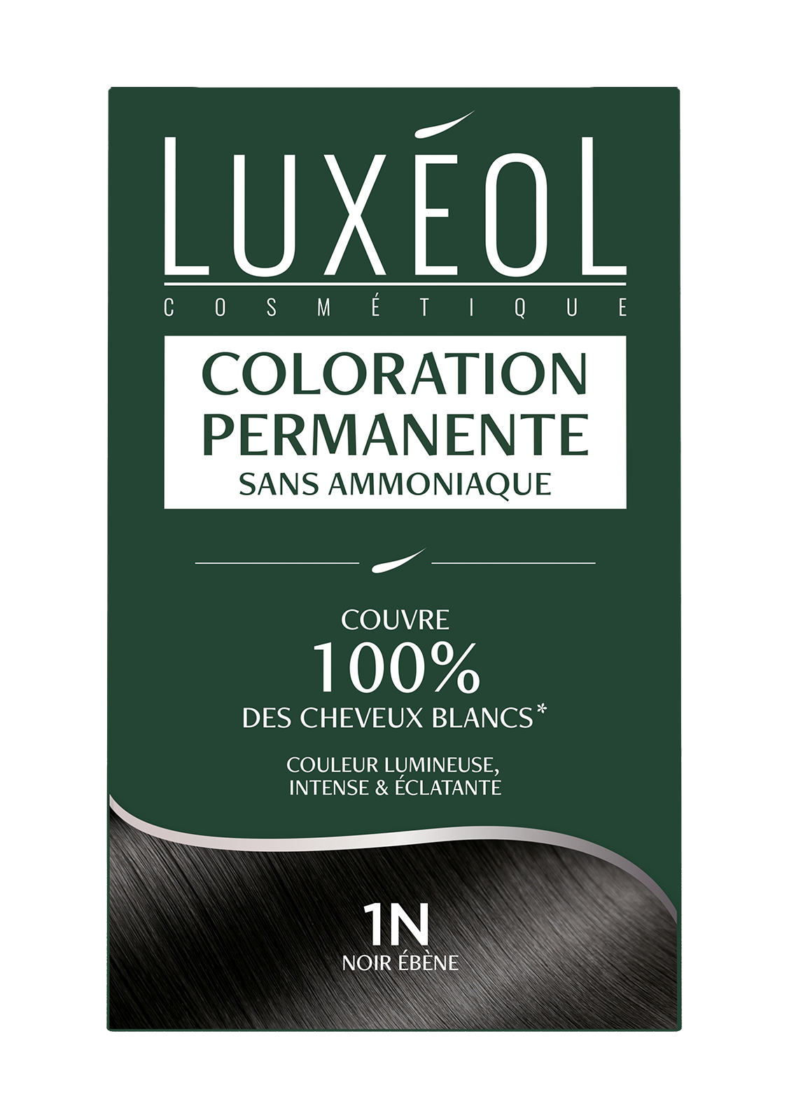 Luxéol Coloration Permanente Sans Ammoniaque 1N Ébène
