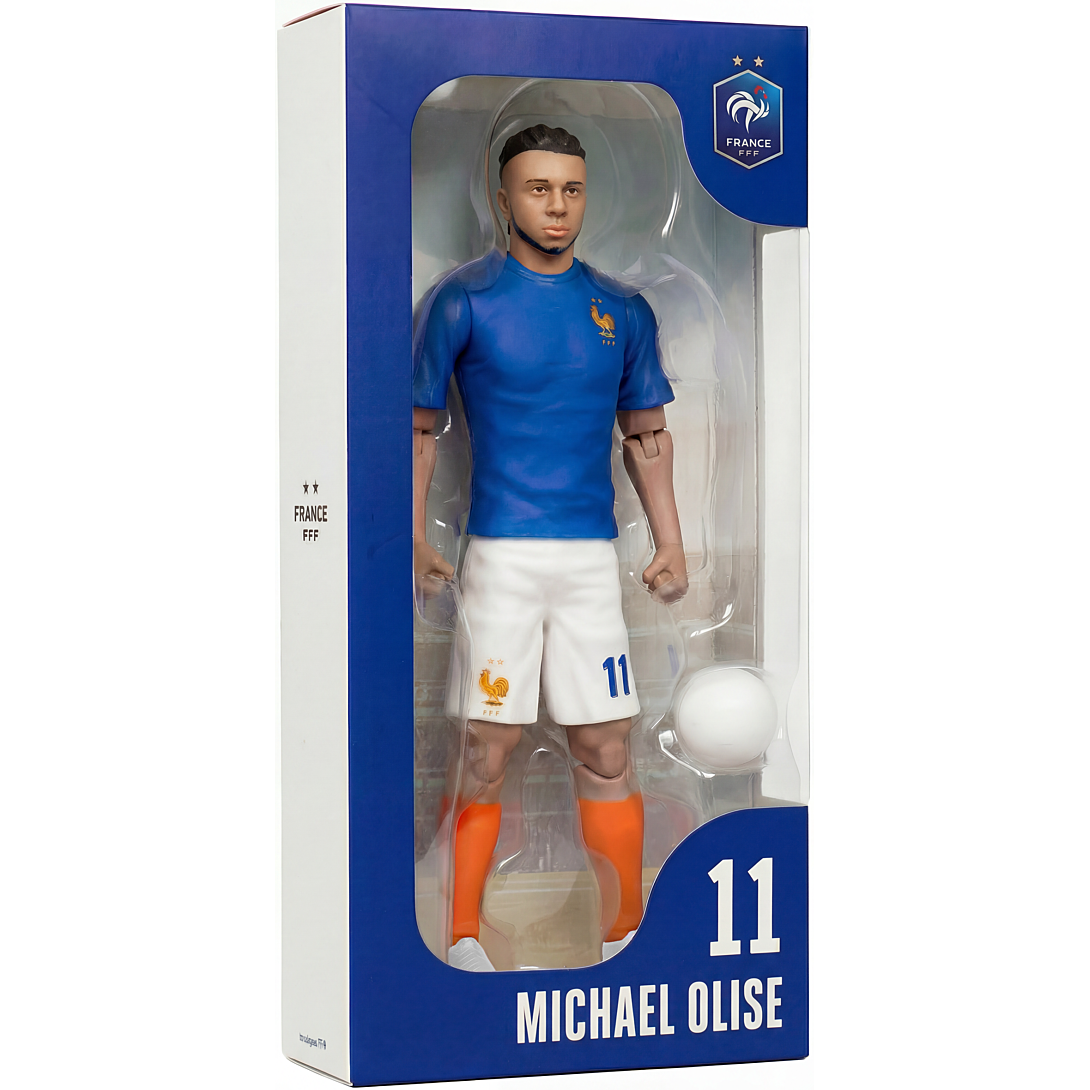 Figurine articulée MEGABLEU Michael Olise France 20 cm PVC avec ballon et Neuf - vue 2