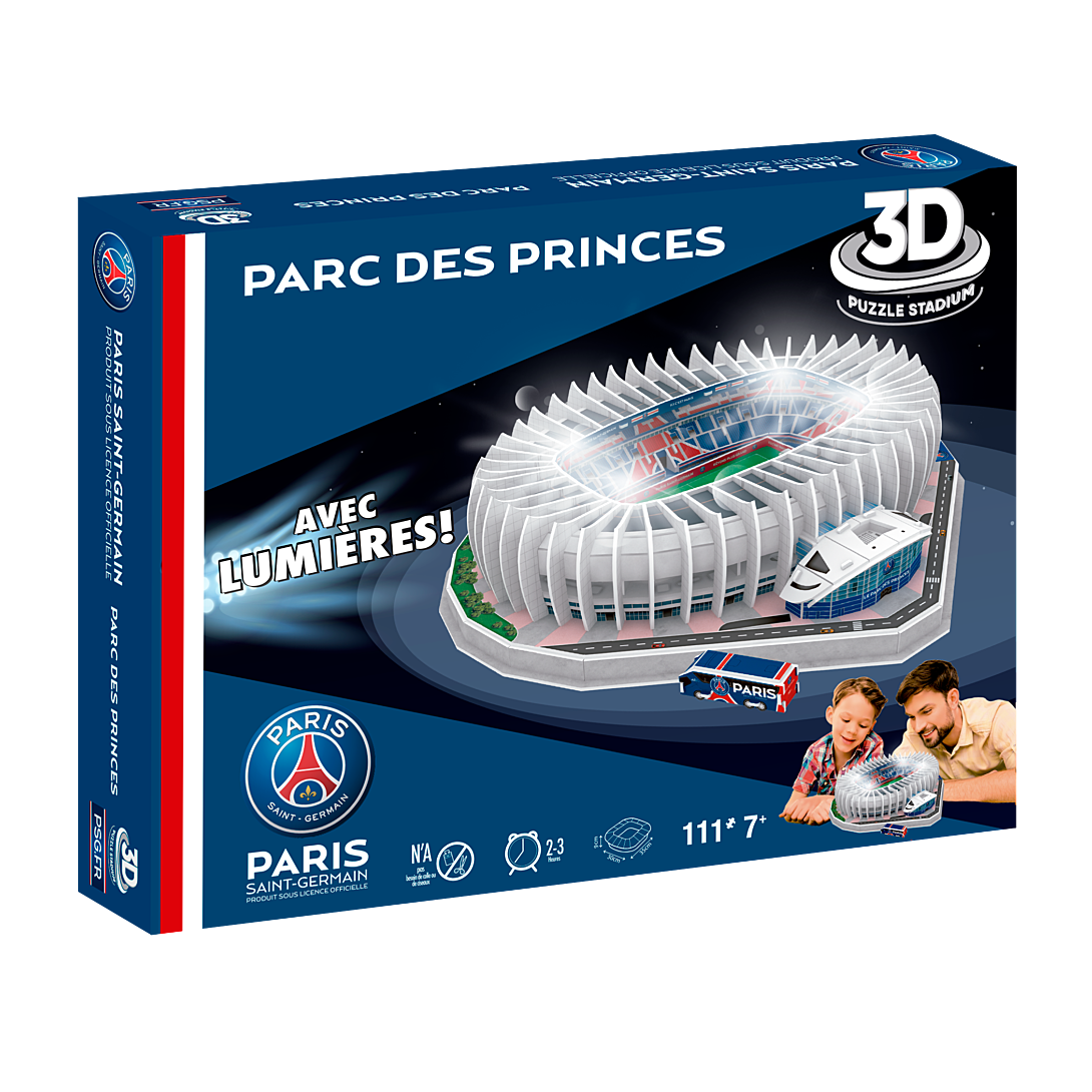 Puzzle Stade Parc Des Princes Psg 3d Led Megableu La Boite De 111 Pièces - vue 4