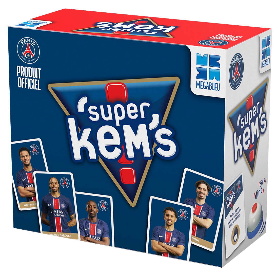 Jeu de Cartes Megableu 678353 – Super Kem's PSG, 4 Joueurs, Dès 6 Ans - vue 5