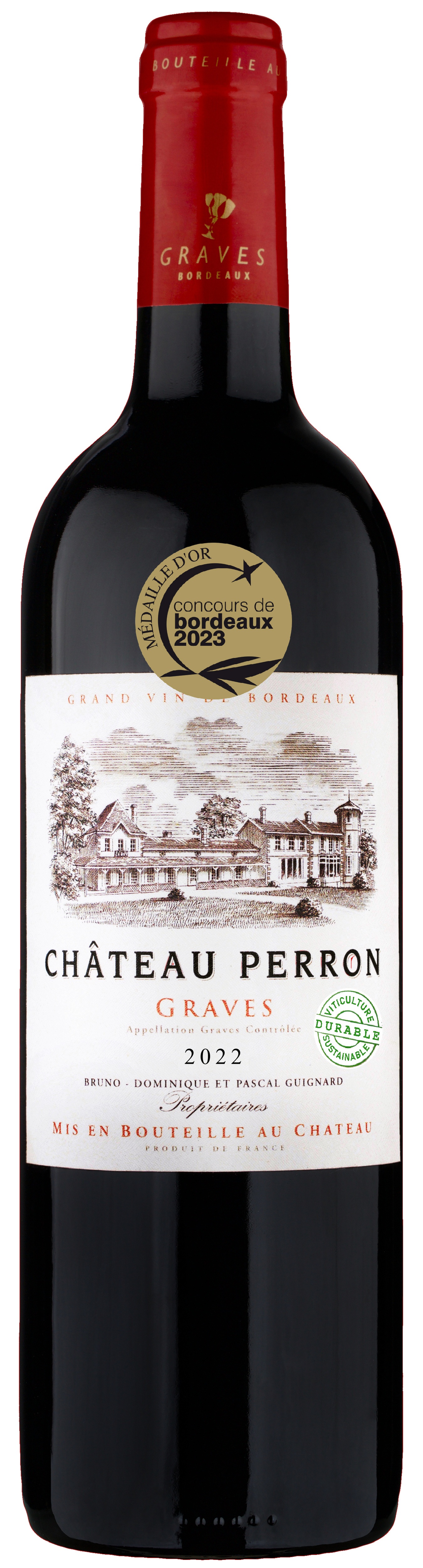 Château Perron , 2022 - Graves AOP - Rouge - 75 cl