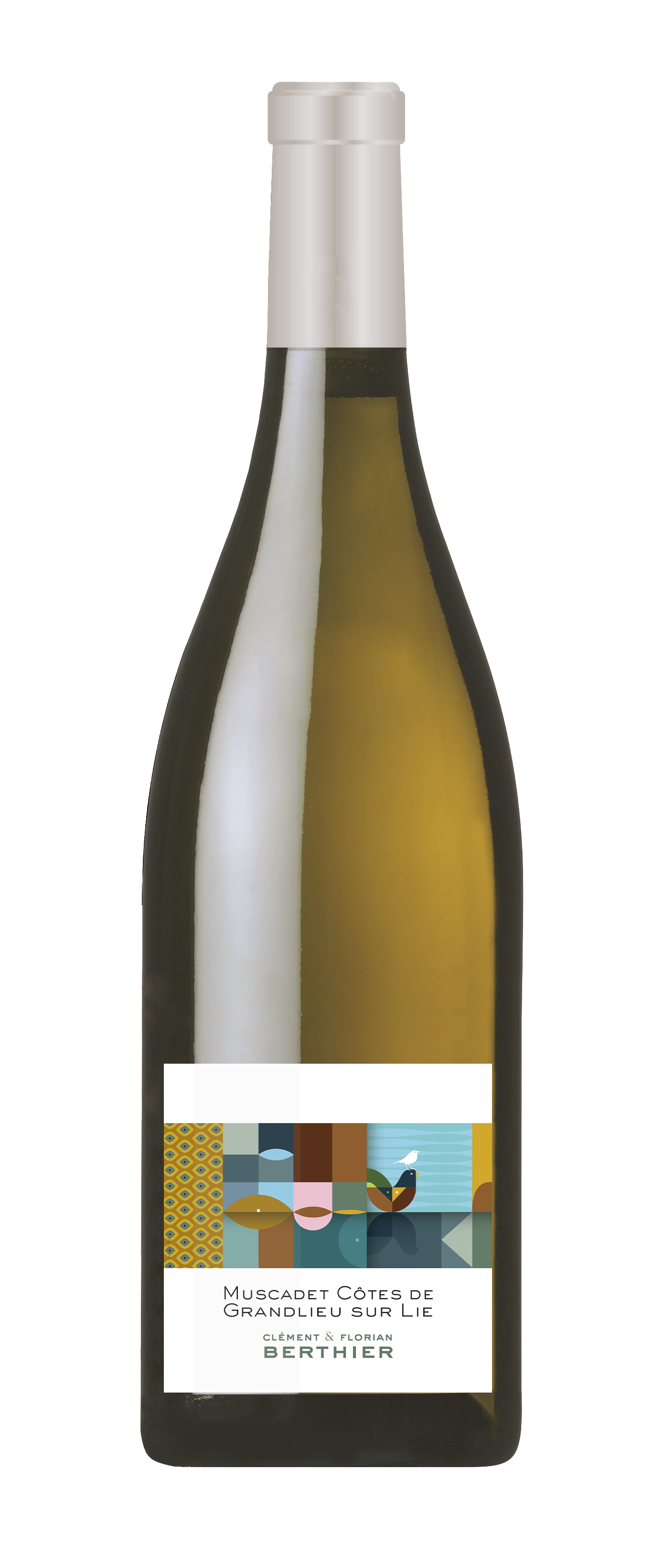 Clément & Florian Berthier, 2022 - Muscadet Côtes de Grandlieu sur Lie AOP - Blanc Sec - 75 cl