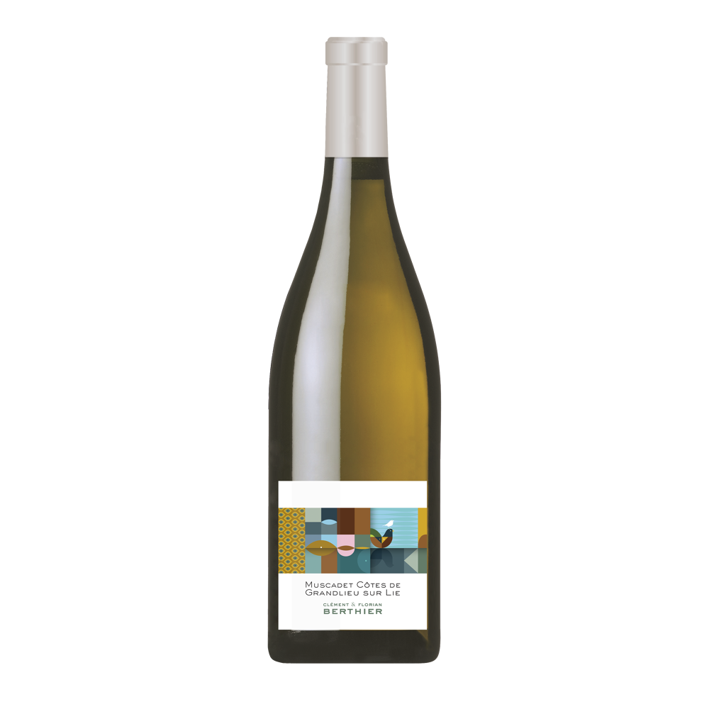 Clément & Florian Berthier, 2022 - Muscadet Côtes de Grandlieu sur Lie AOP - Blanc Sec - 75 cl