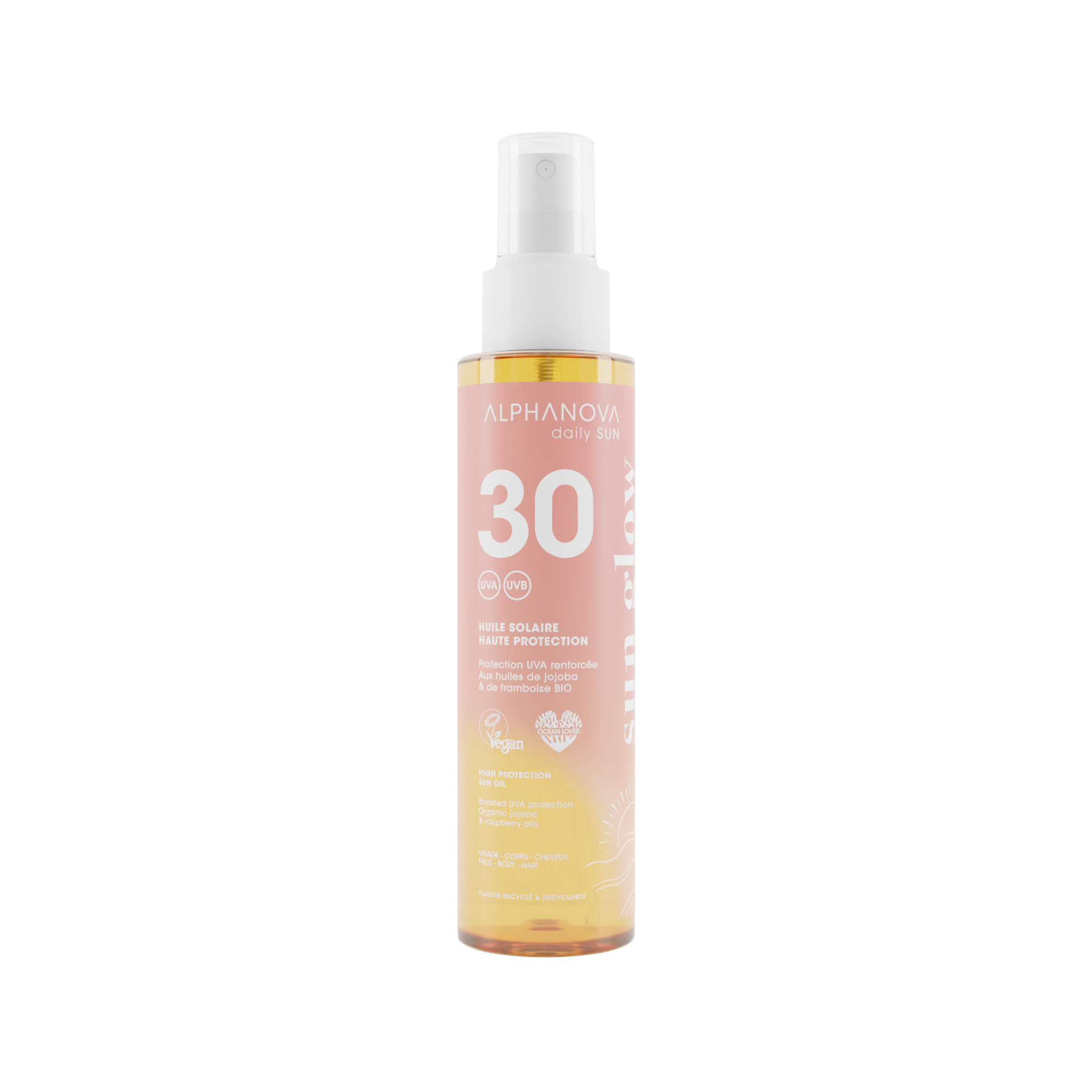 Alphanova Daily Sun Huile solaire SPF30 Sun Glow 125ml