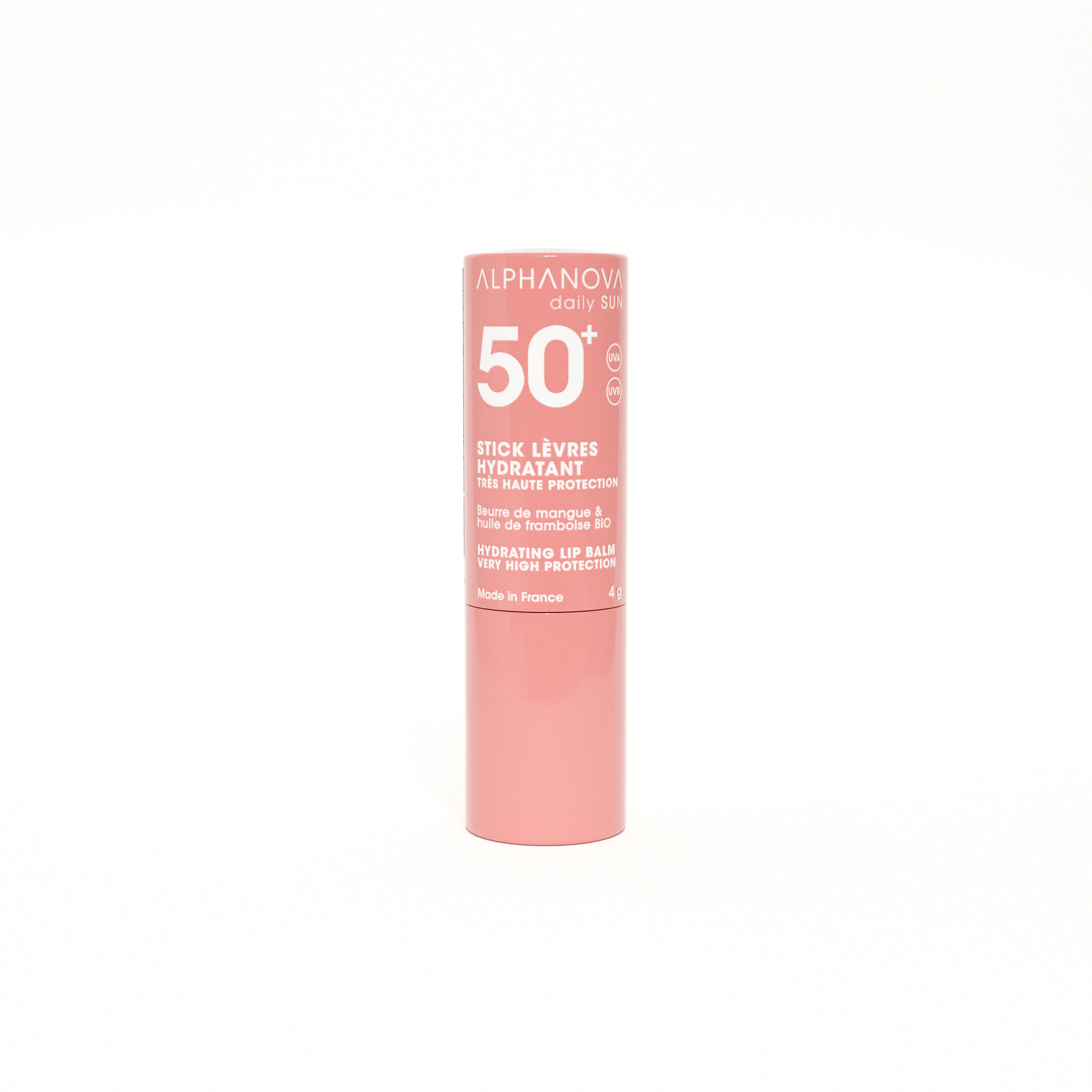 Alphanova Daily Sun Stick lèvres solaire SPF50+ Sun Glow 4g