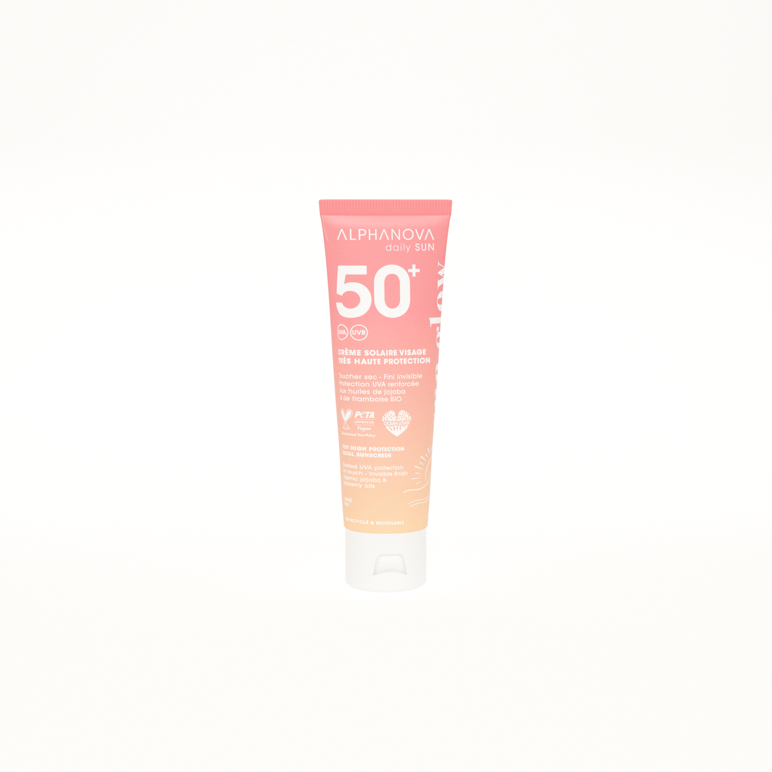 Alphanova Daily Sun Crème solaire SPF50+ visage Sun Glow 50ml