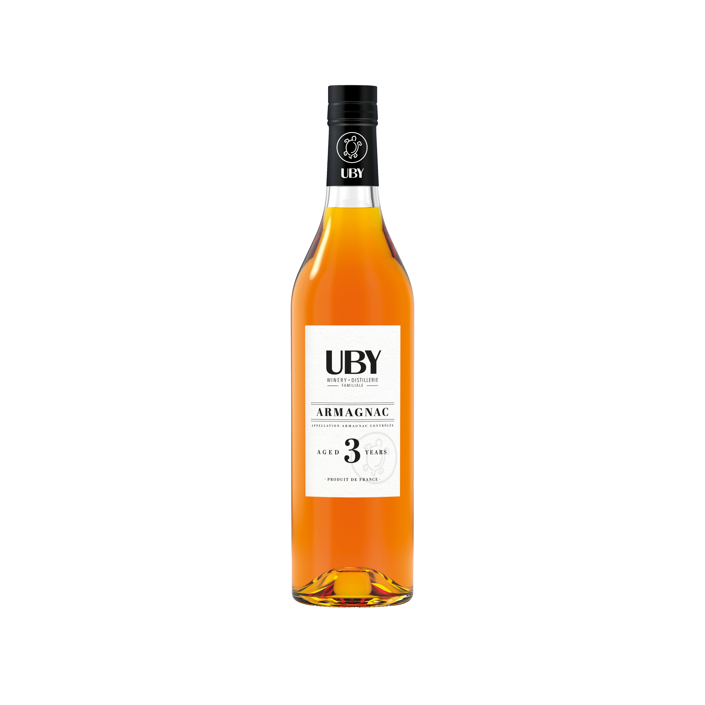 Armagnac UBY  Authentique 3 ans Traditionnel, 40 - 70 cl